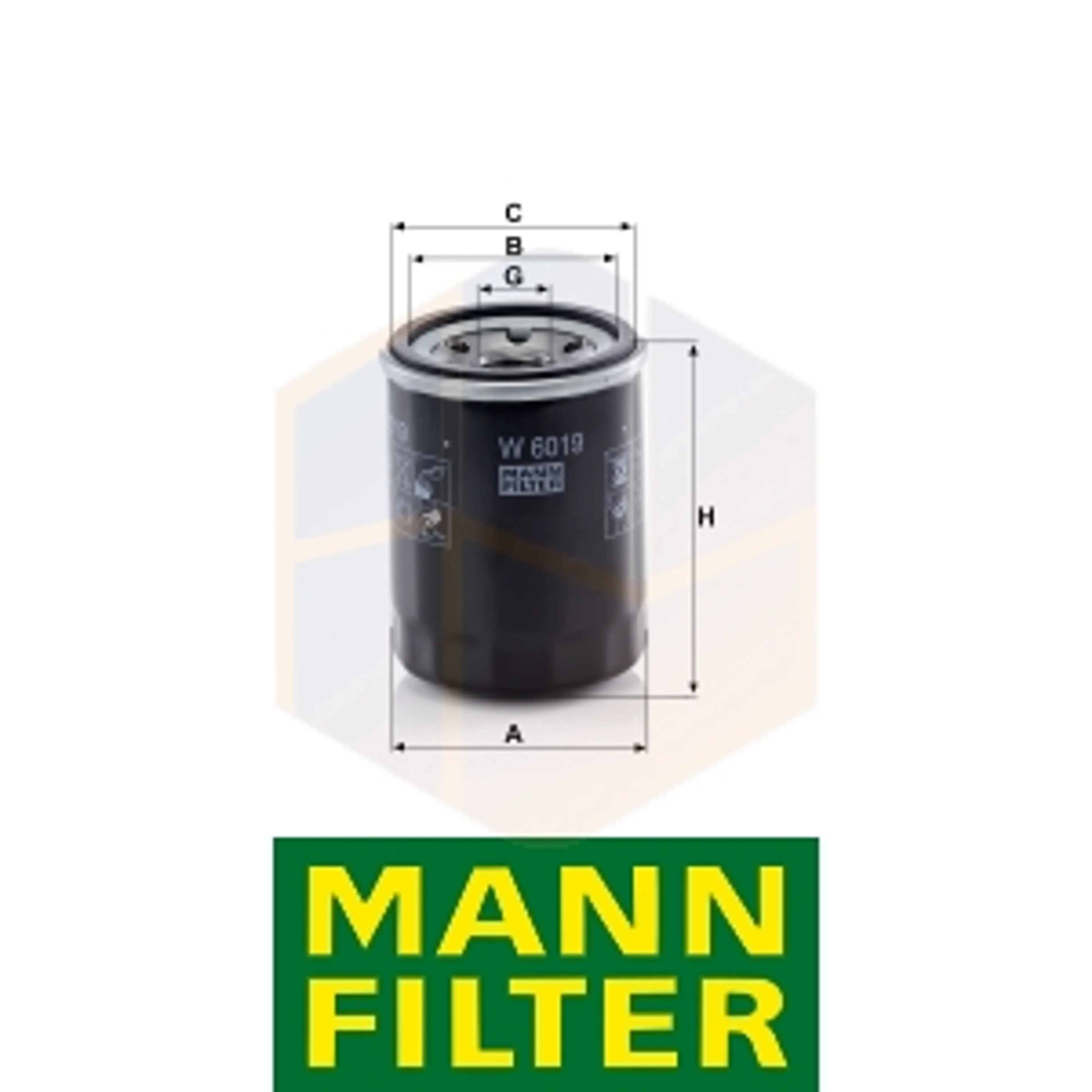 FILTRO ACEITE W 6019 MANN