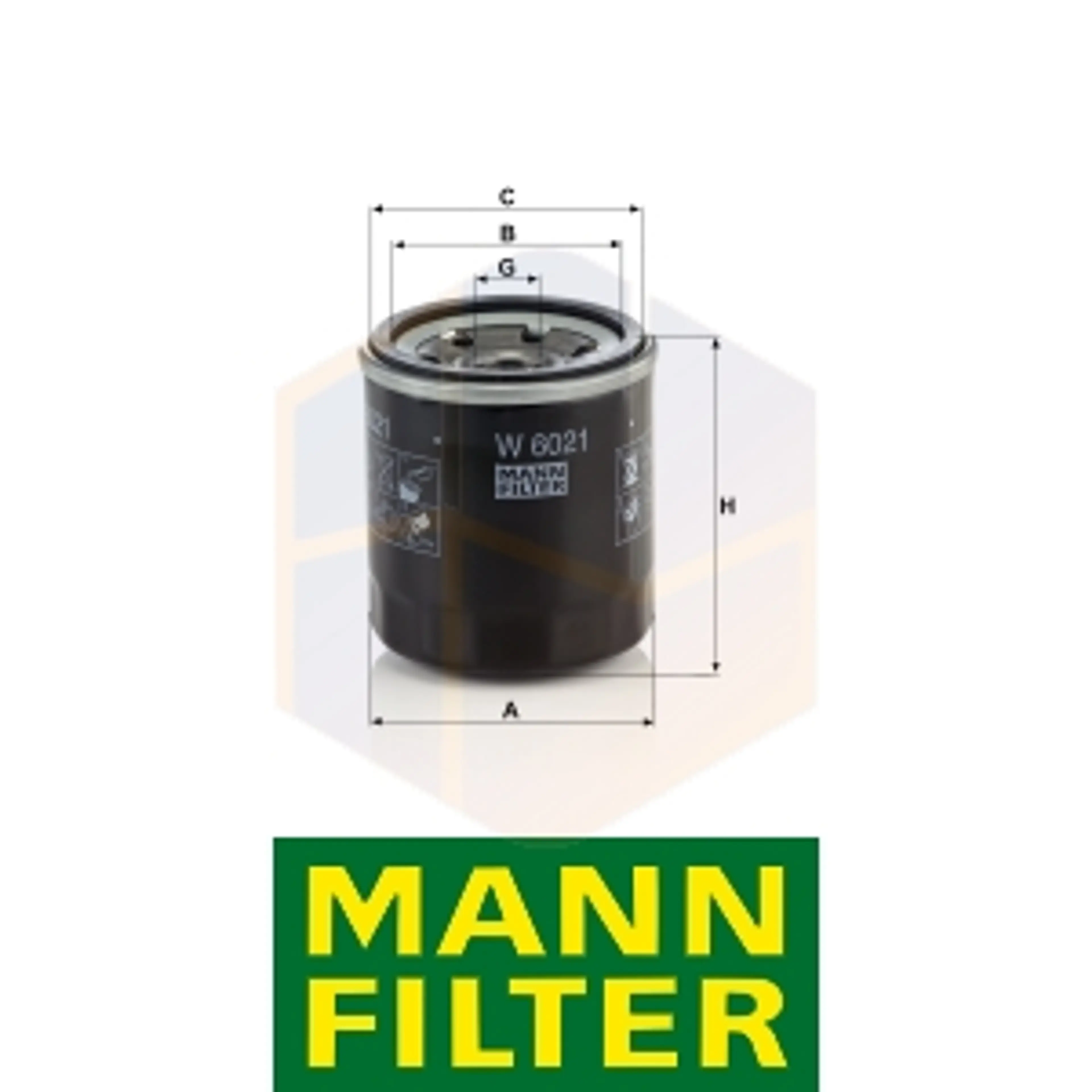 FILTRO ACEITE W 6021 MANN