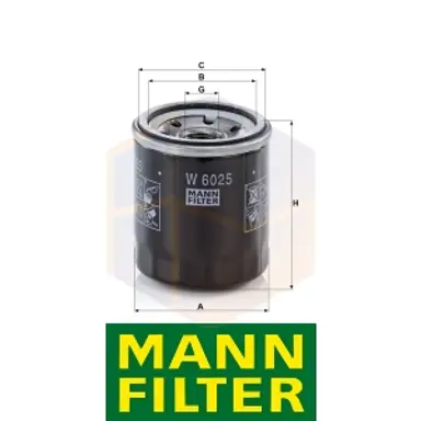 FILTRO ACEITE W 6025 MANN