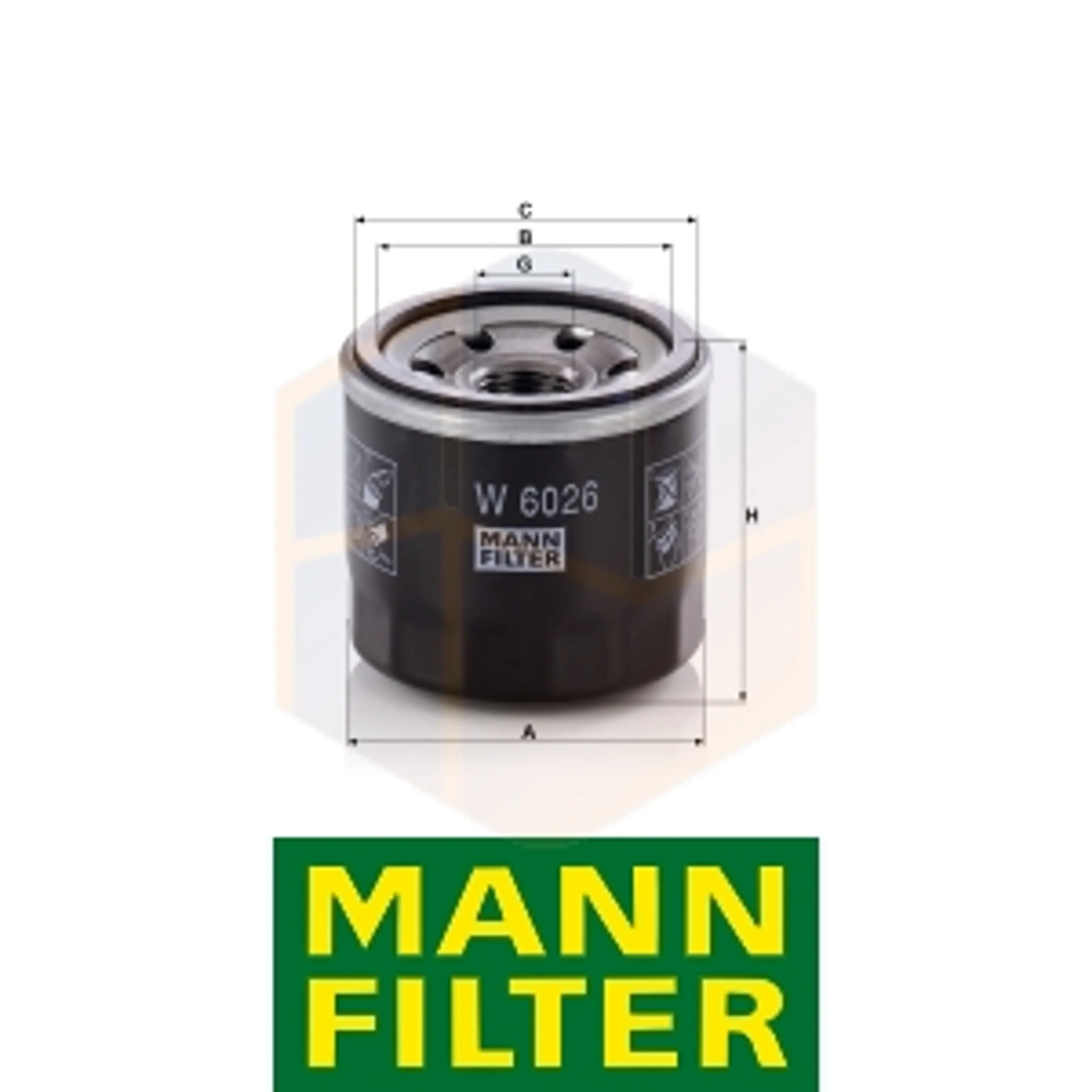 FILTRO ACEITE W 6026 MANN