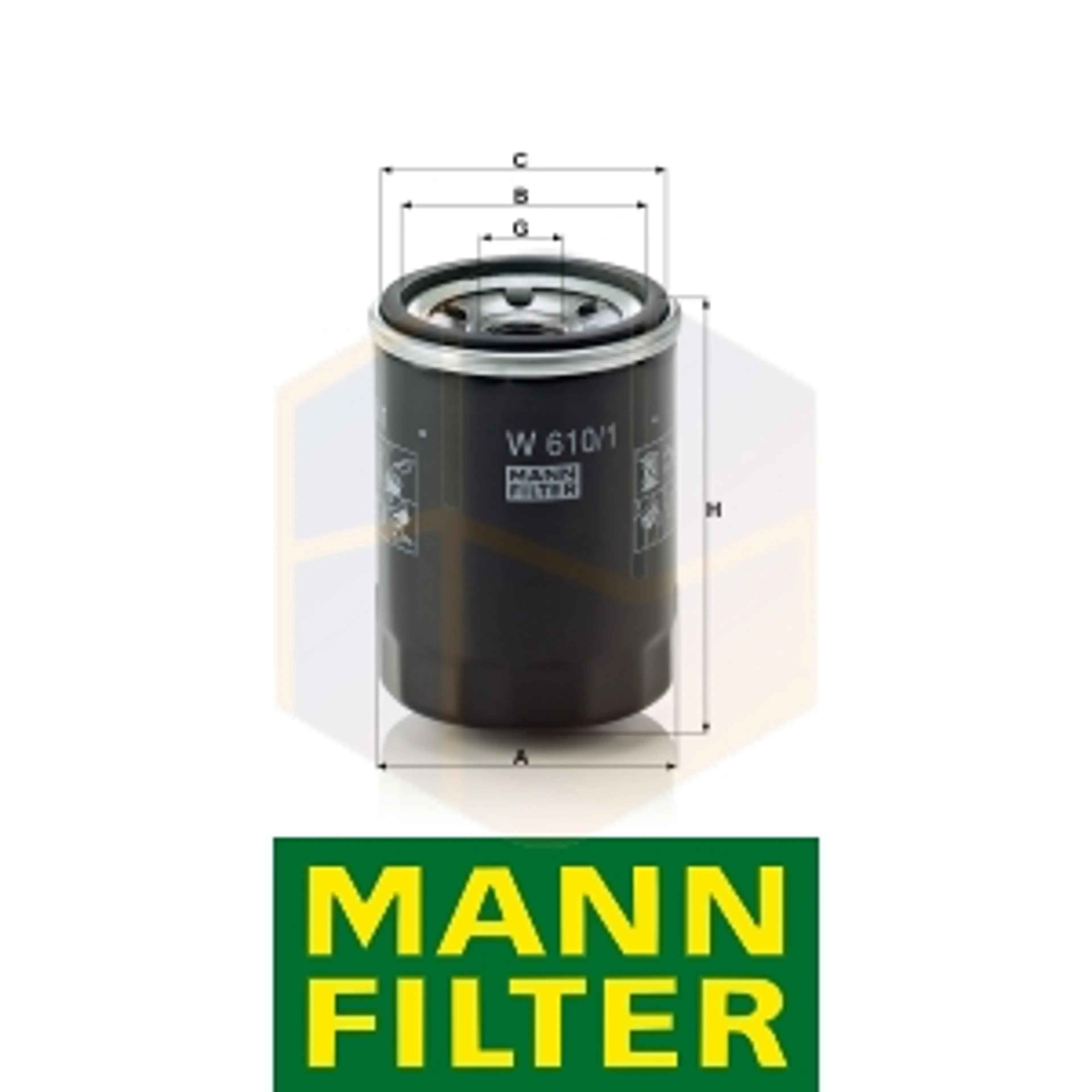 FILTRO ACEITE W 610/1 MANN