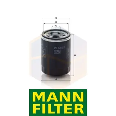 FILTRO ACEITE W 610/2 MANN