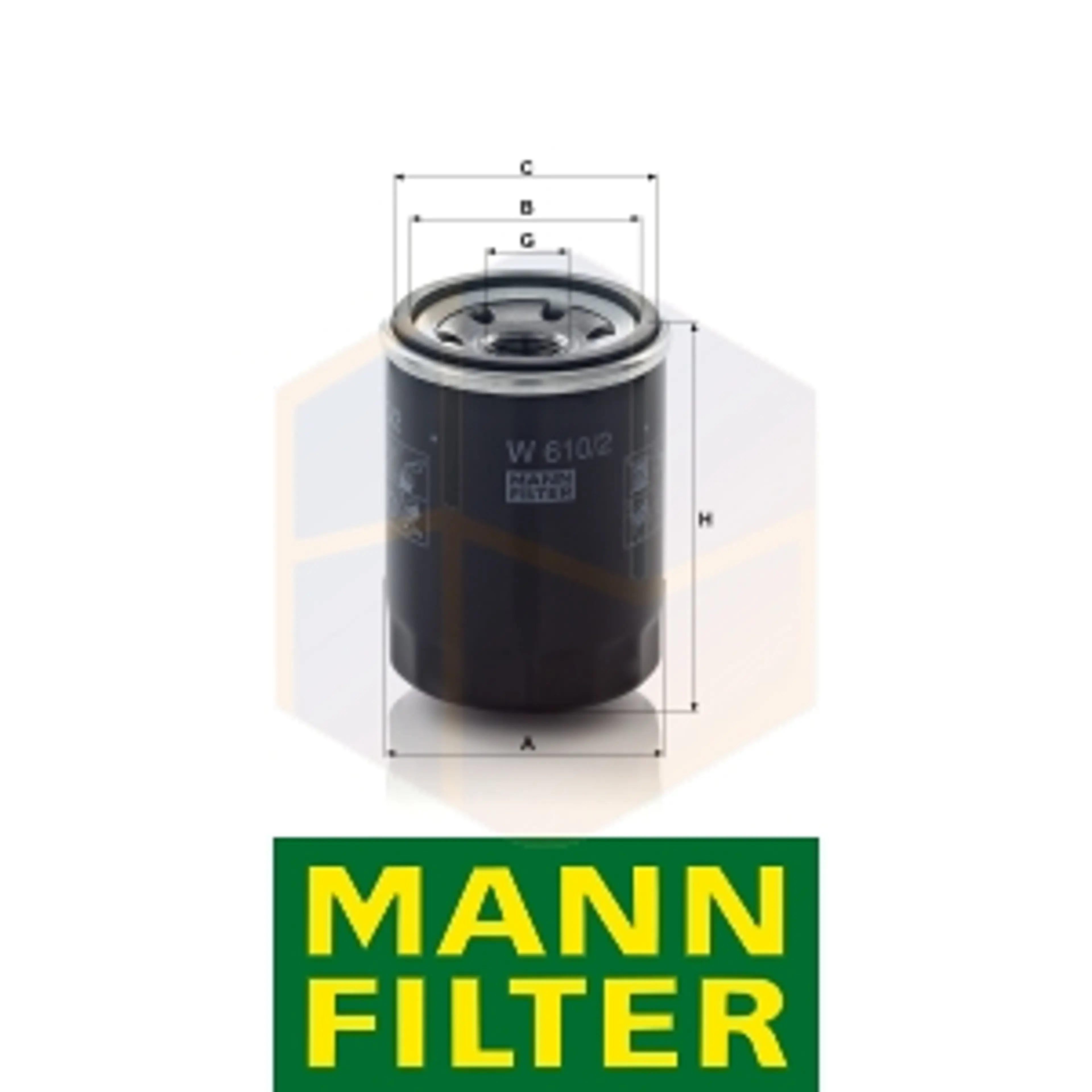 FILTRO ACEITE W 610/2 MANN