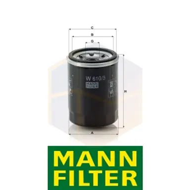FILTRO ACEITE W 610/3 MANN