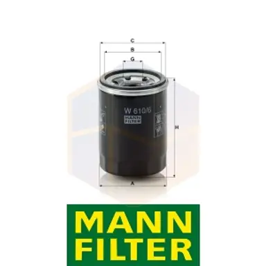 FILTRO ACEITE W 610/6 MANN
