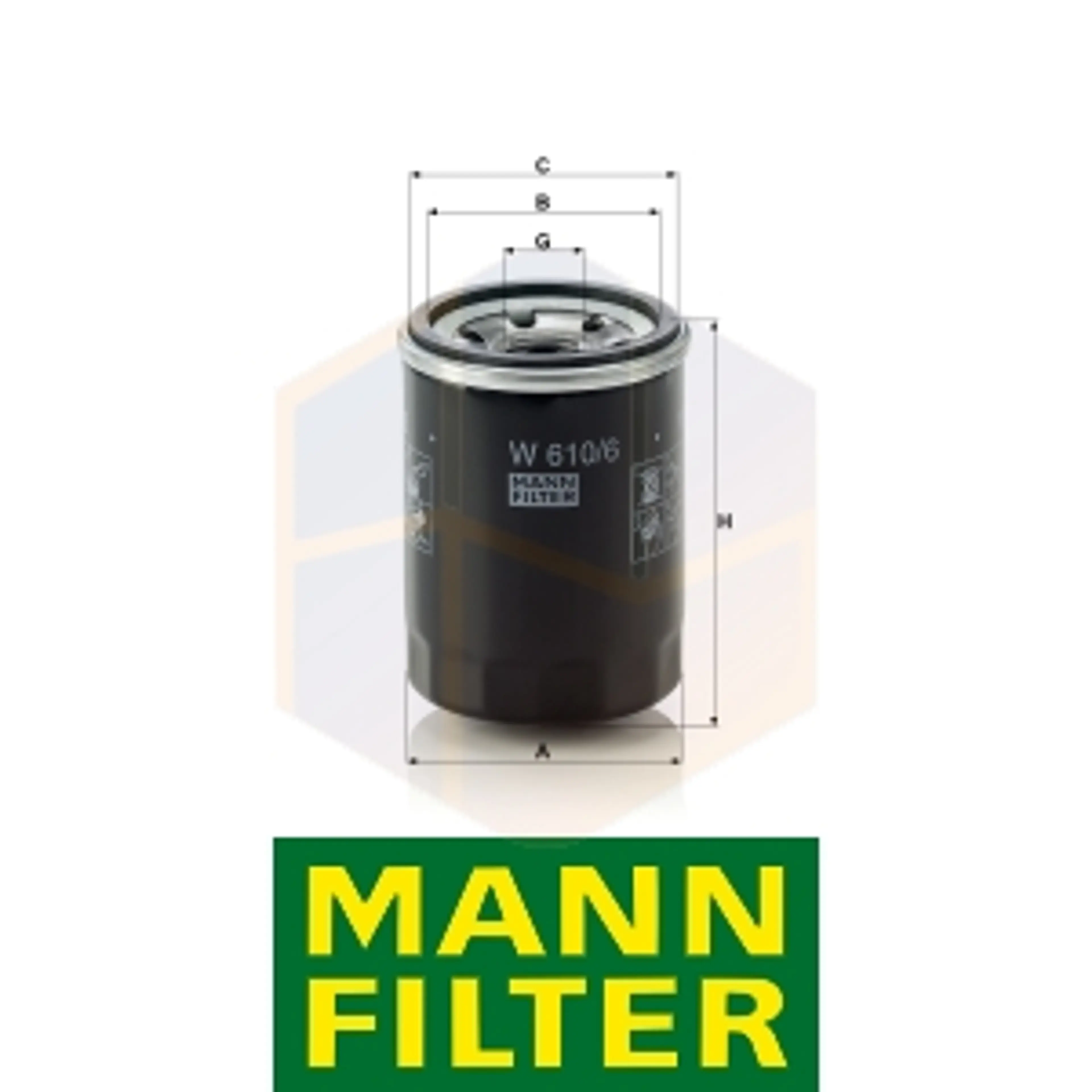 FILTRO ACEITE W 610/6 MANN