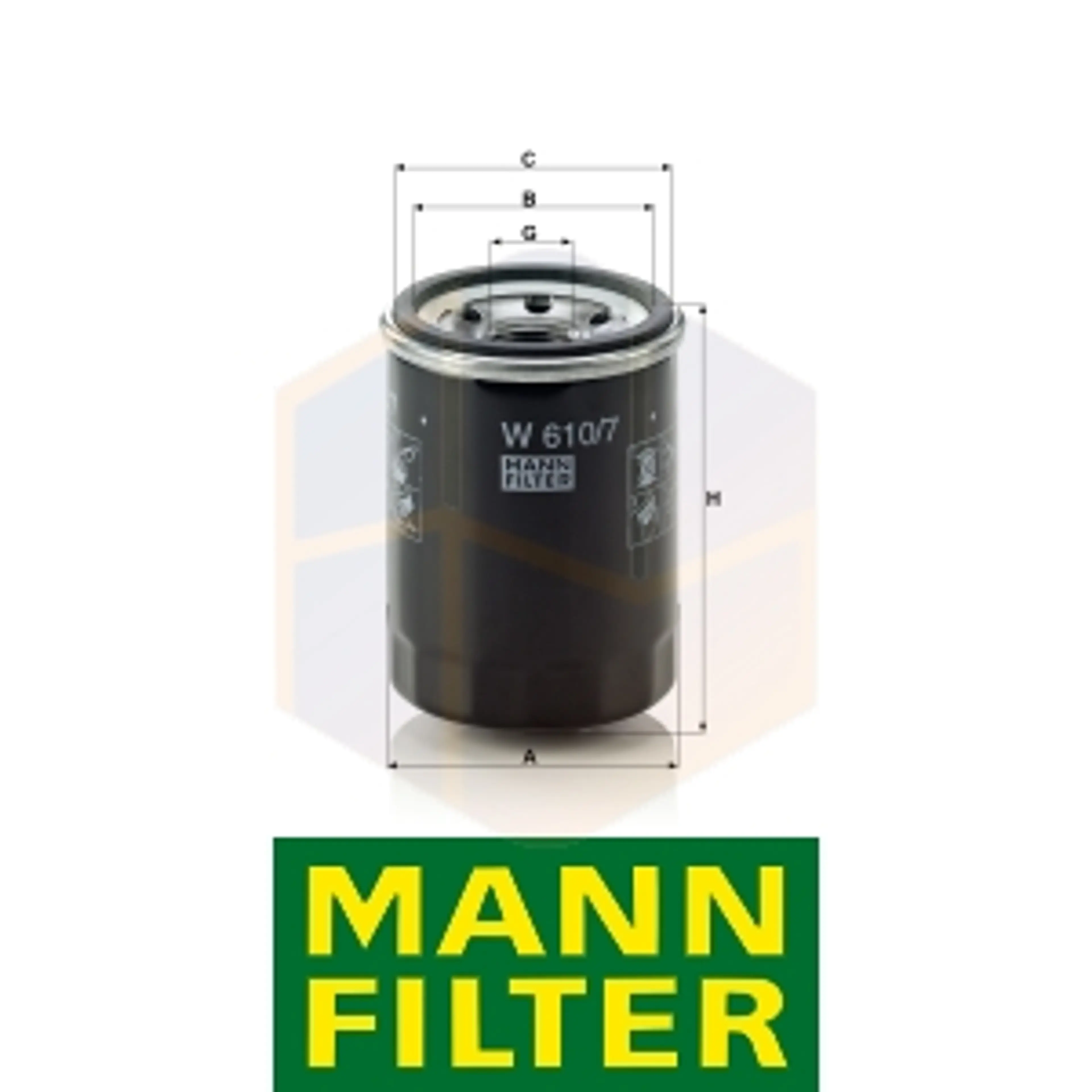 FILTRO ACEITE W 610/7 MANN