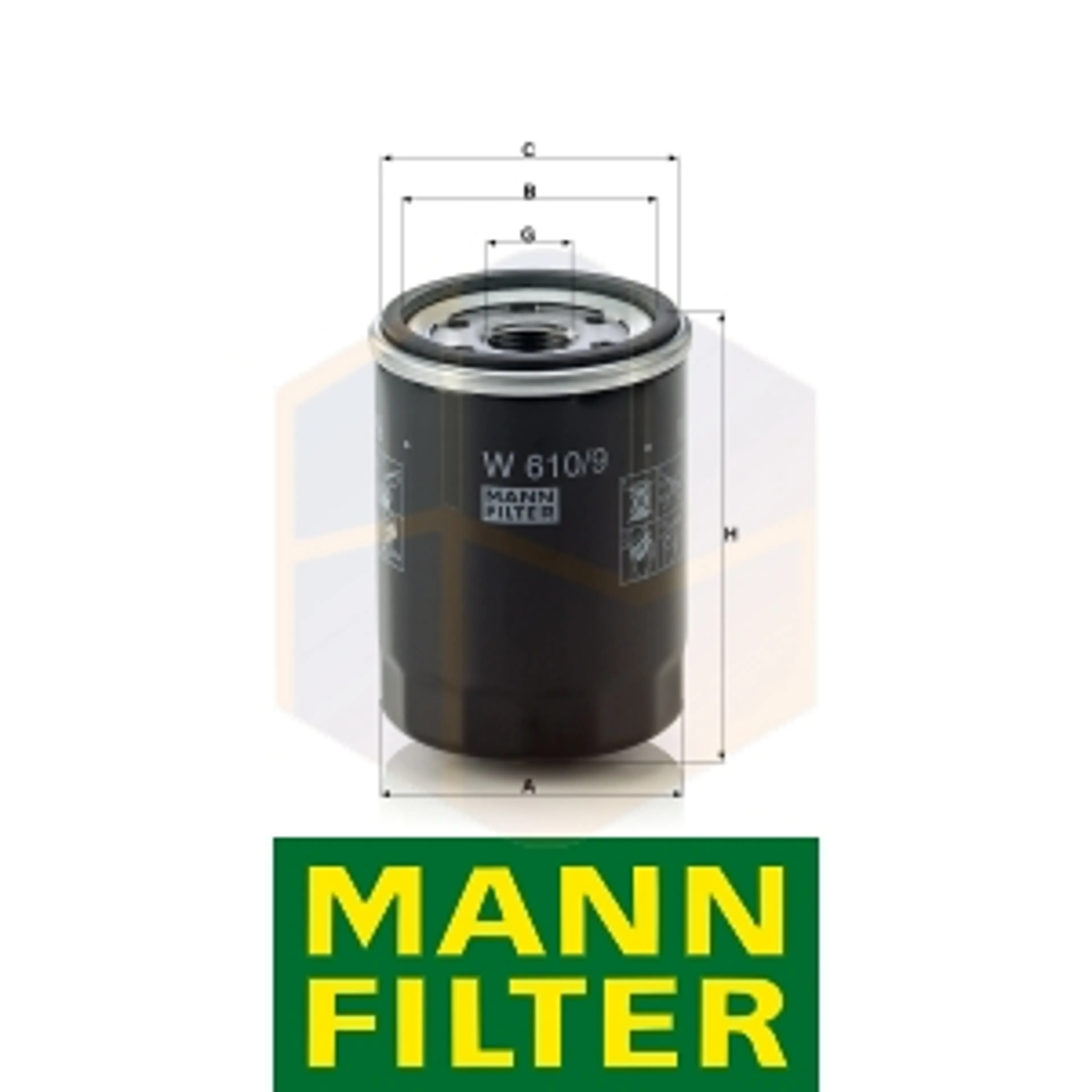 FILTRO ACEITE W 610/9 MANN