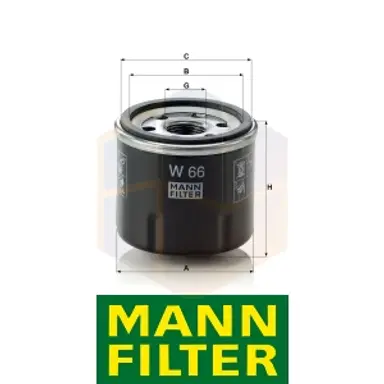 FILTRO ACEITE W 66 MANN