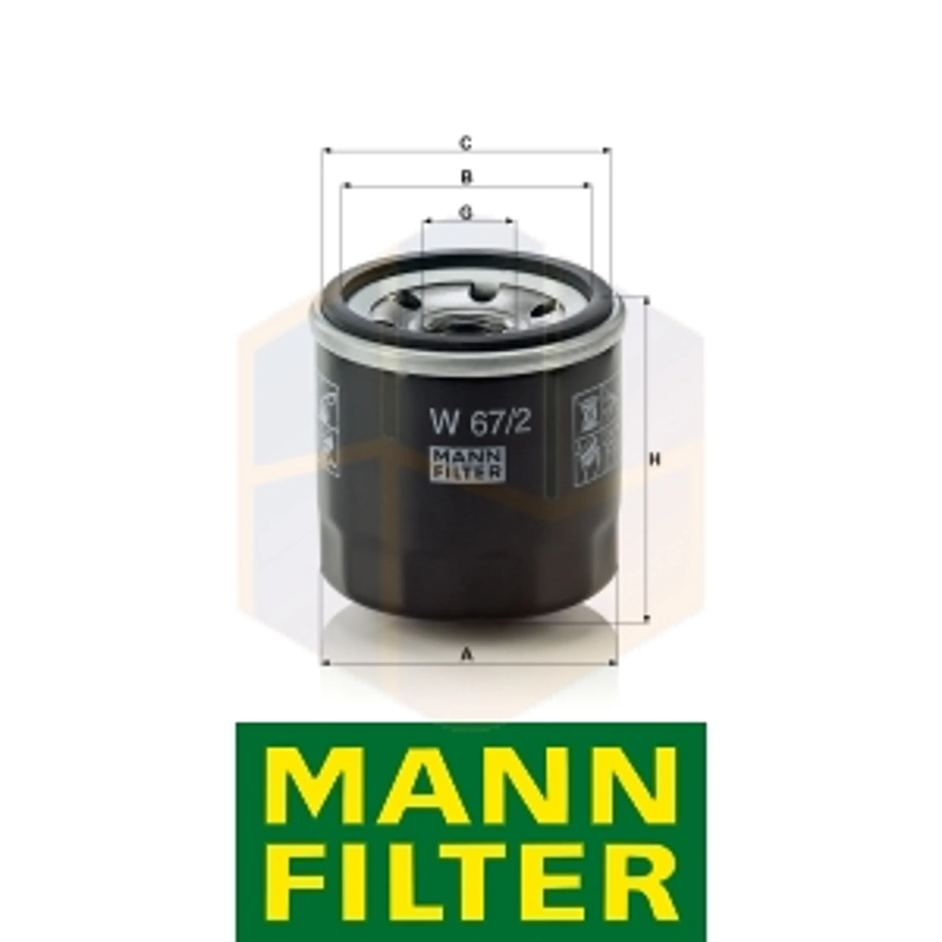 FILTRO ACEITE W 67/2 MANN