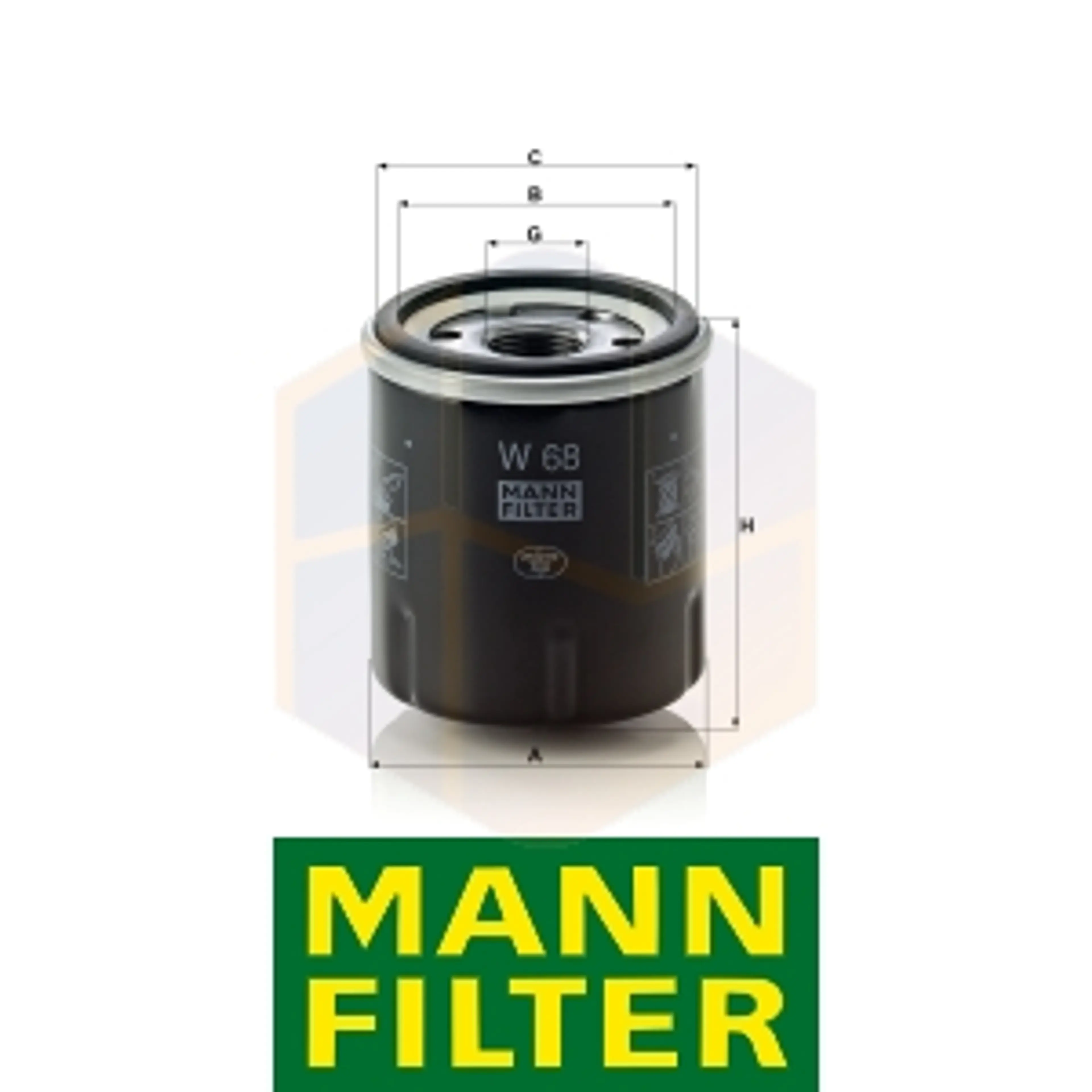 FILTRO ACEITE W 68 MANN