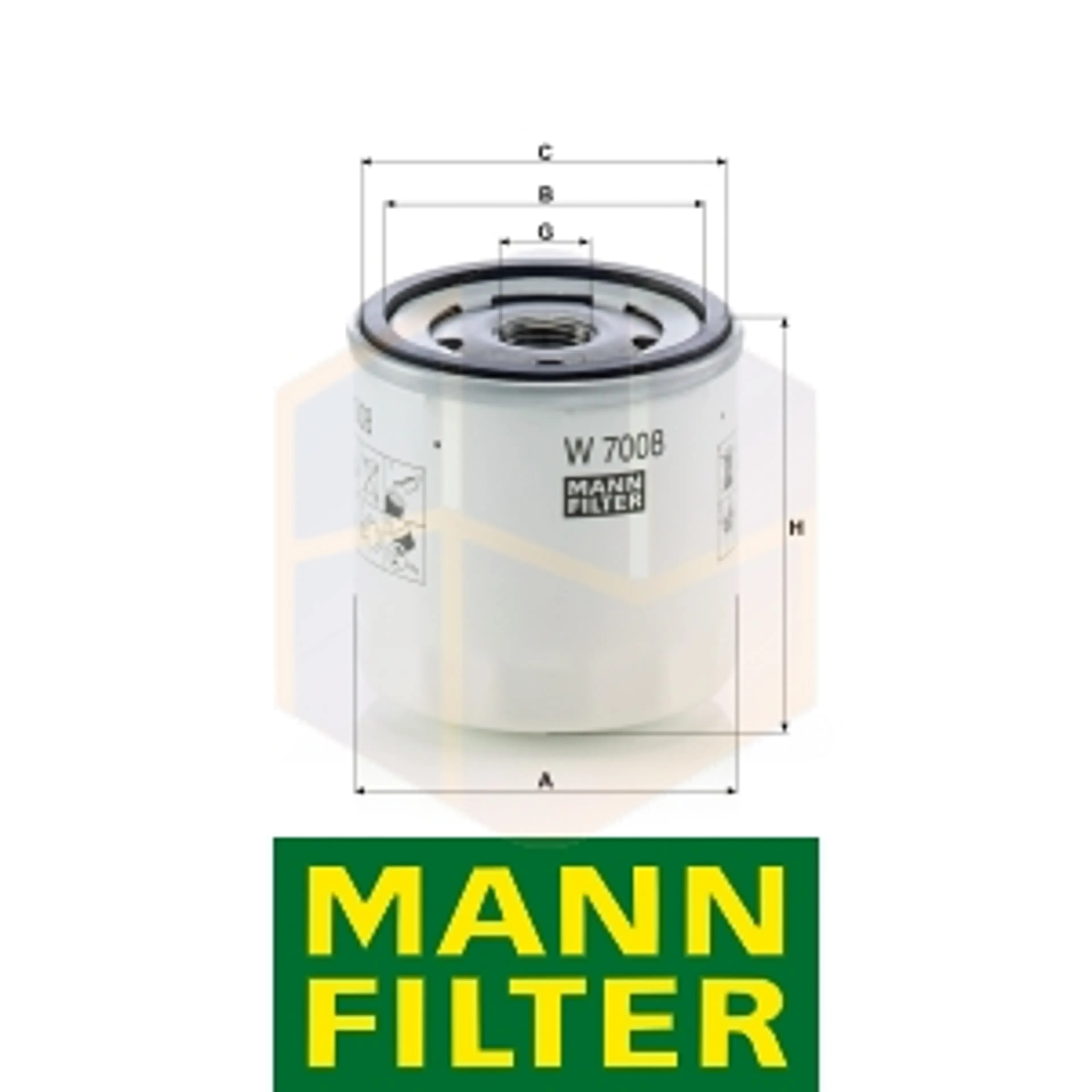 FILTRO ACEITE W 7008 MANN