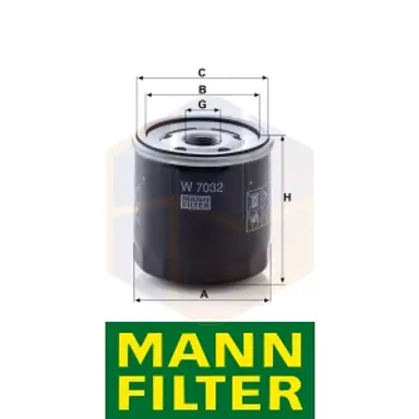 FILTRO ACEITE W 7032 MANN
