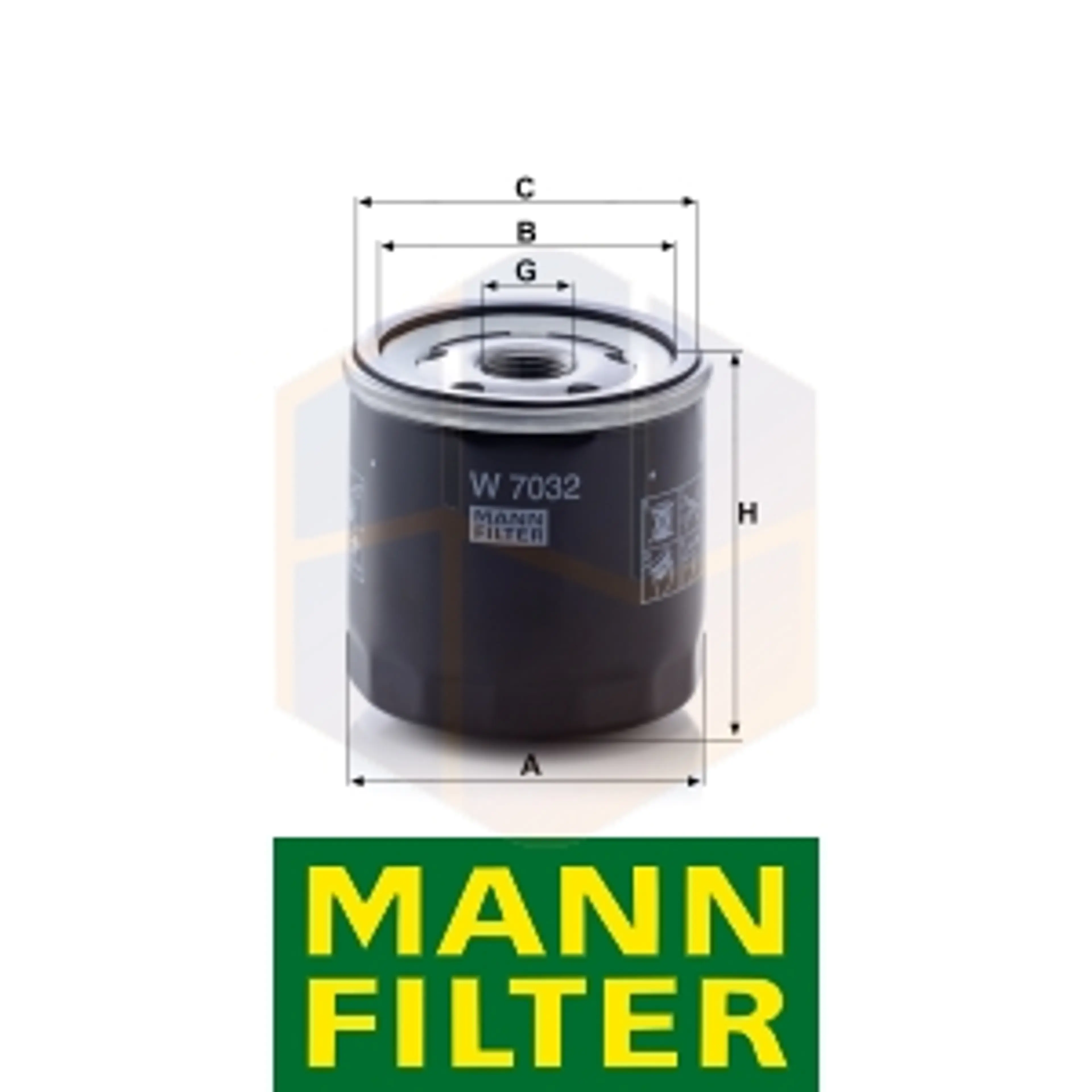 FILTRO ACEITE W 7032 MANN