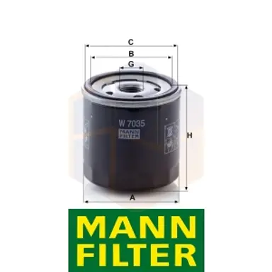 FILTRO ACEITE W 7035 MANN