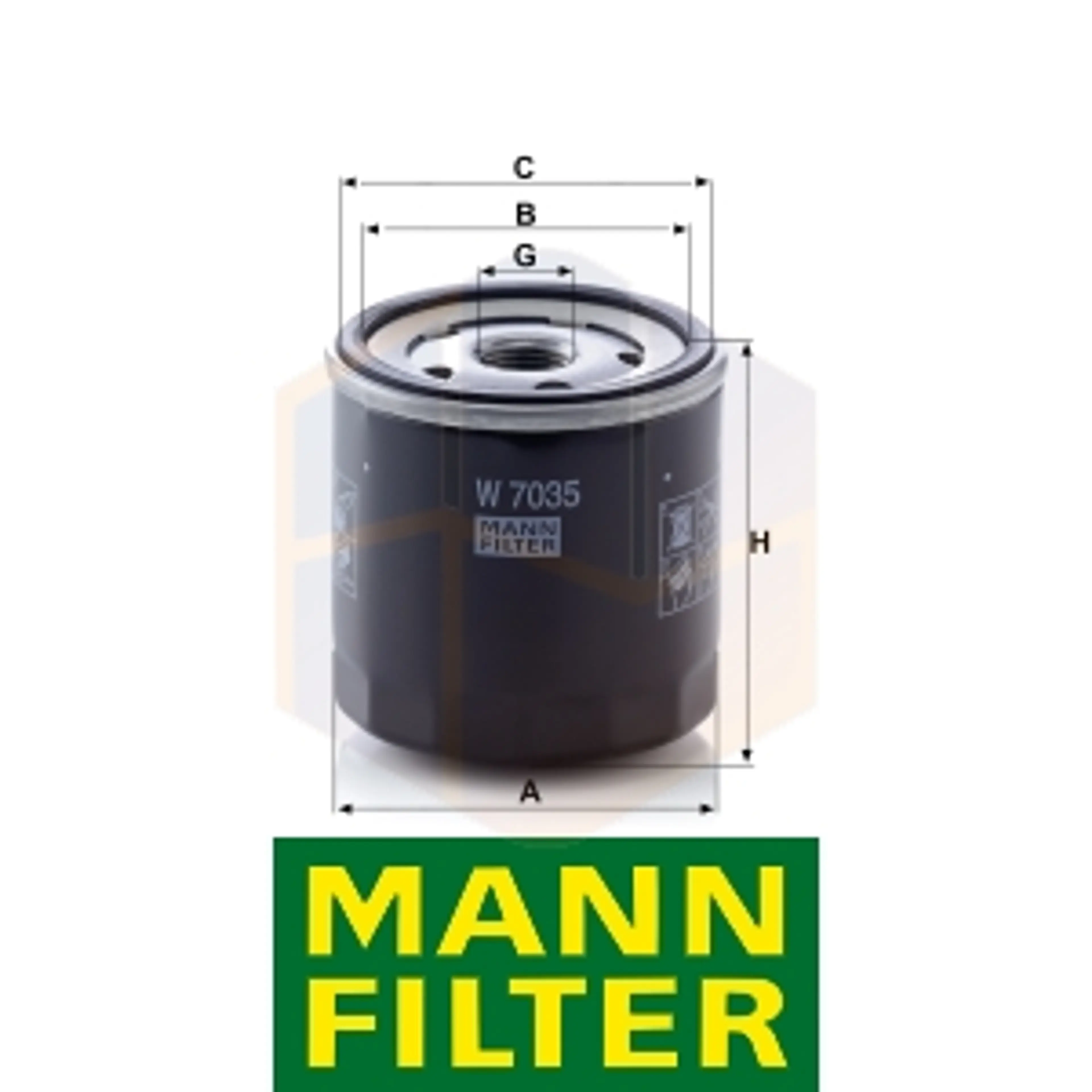 FILTRO ACEITE W 7035 MANN