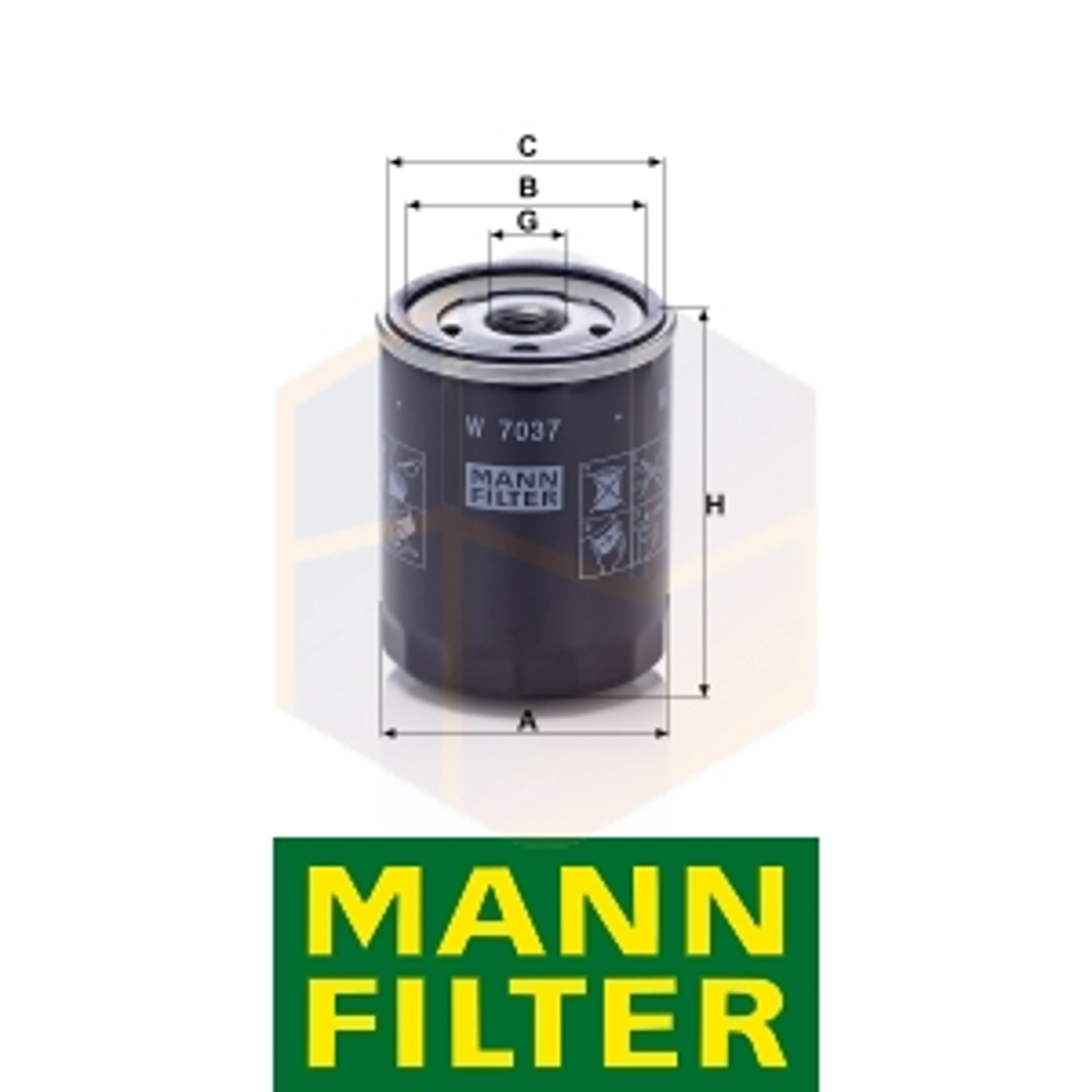 FILTRO ACEITE W 7037 MANN