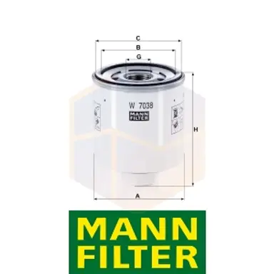 FILTRO ACEITE W 7038 MANN