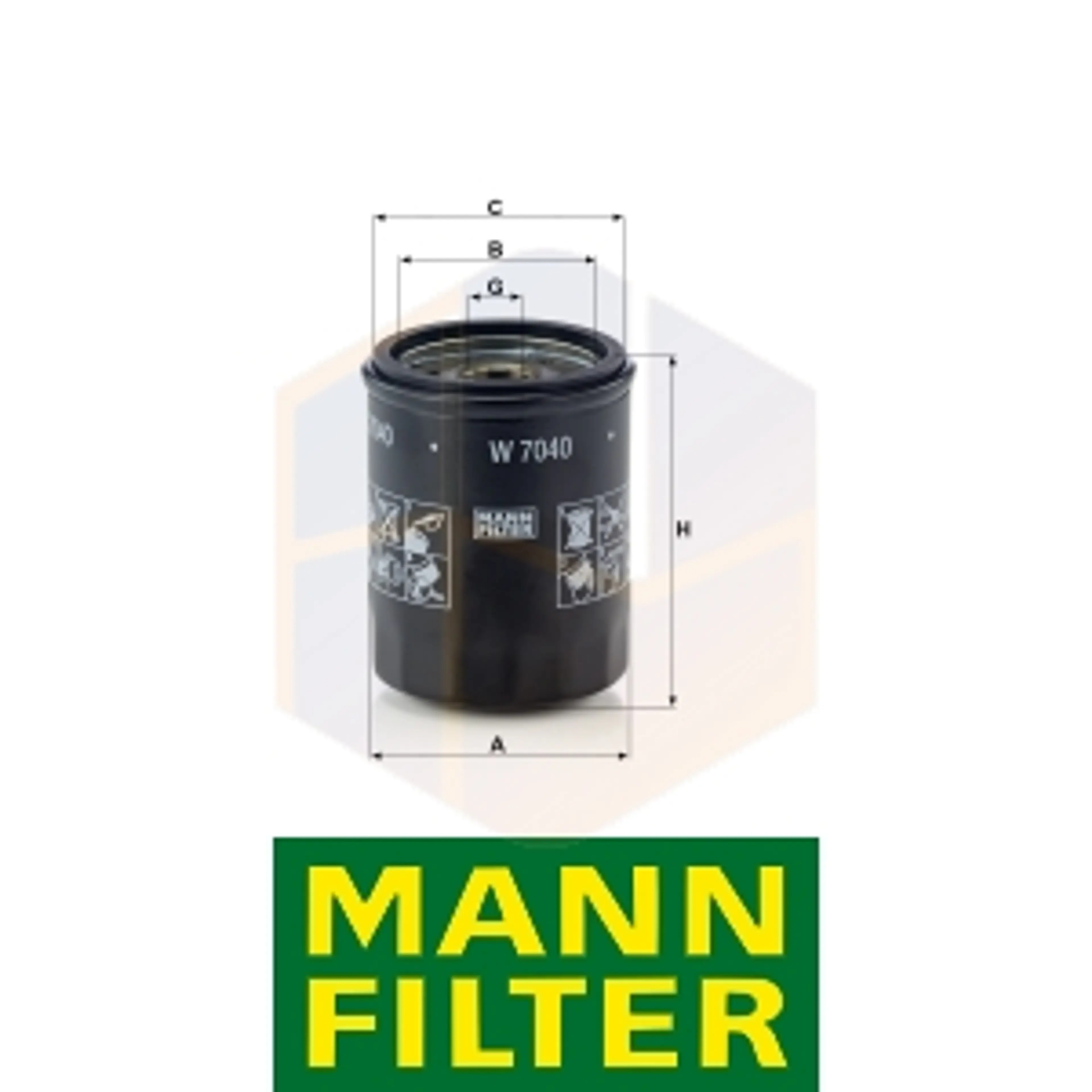 FILTRO ACEITE W 7040 MANN