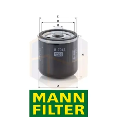 FILTRO ACEITE W 7042 MANN