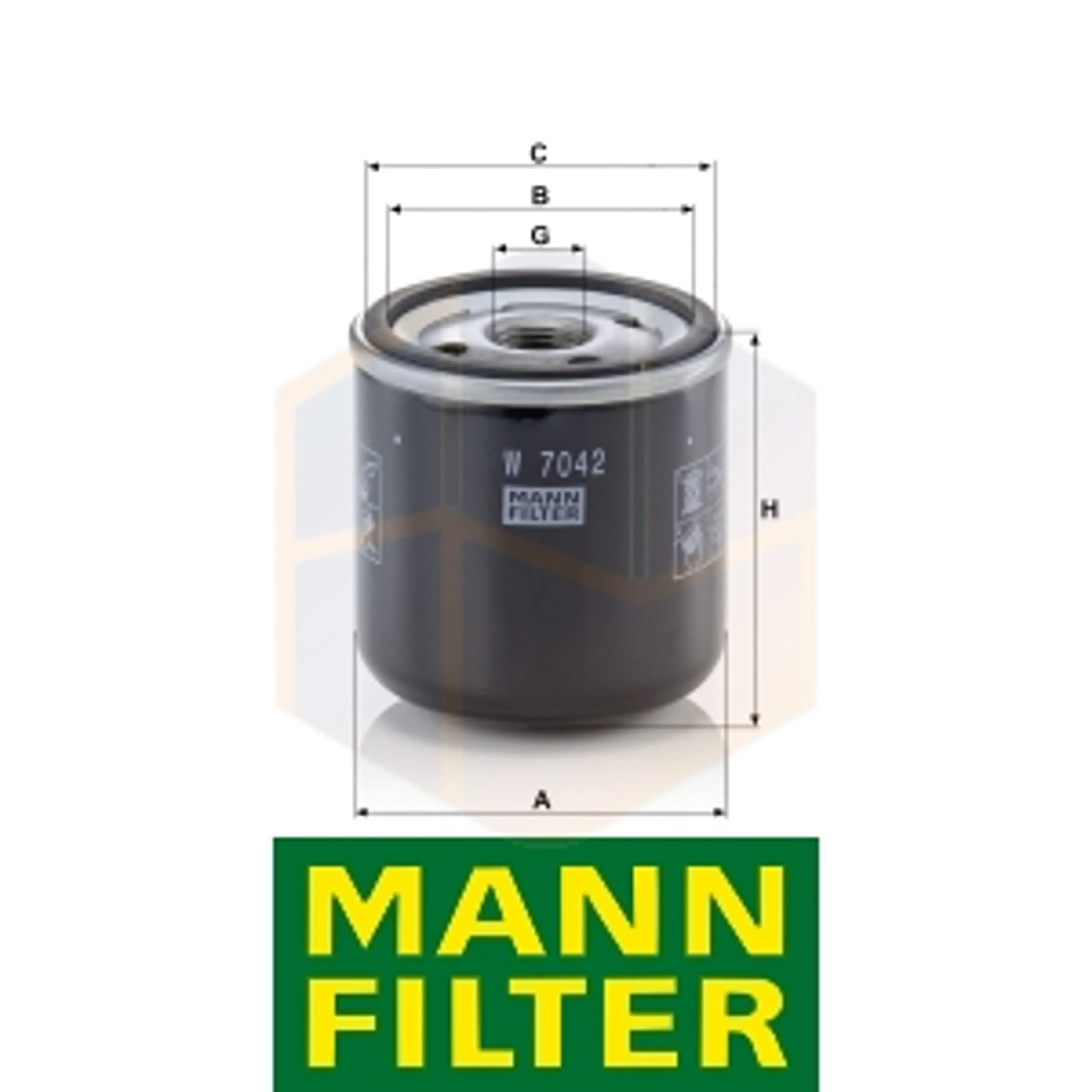 FILTRO ACEITE W 7042 MANN