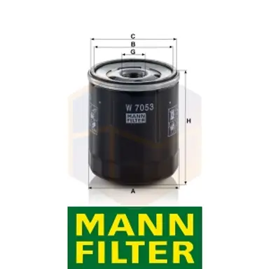FILTRO ACEITE W 7053 MANN