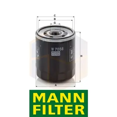 FILTRO ACEITE W 7058 MANN