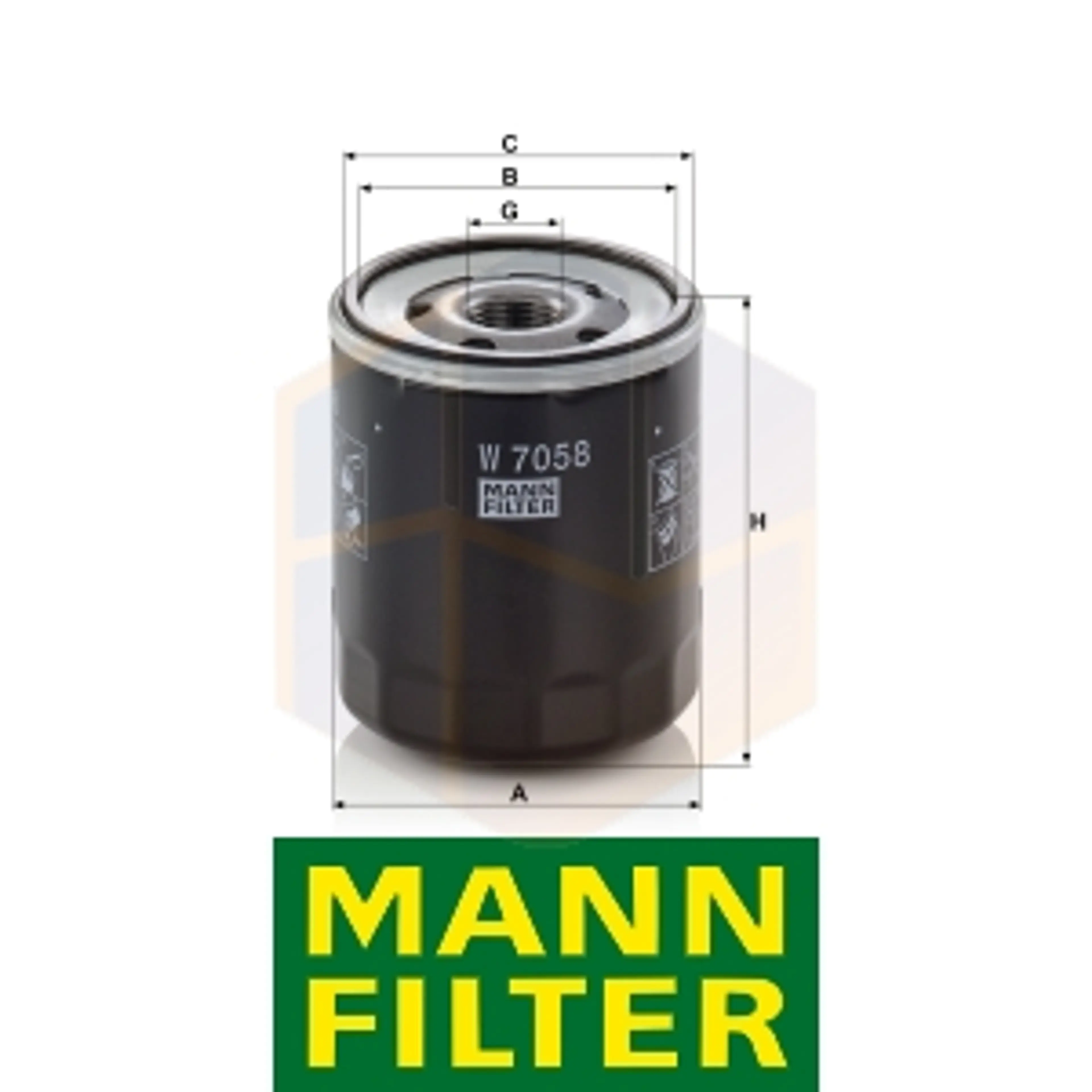 FILTRO ACEITE W 7058 MANN