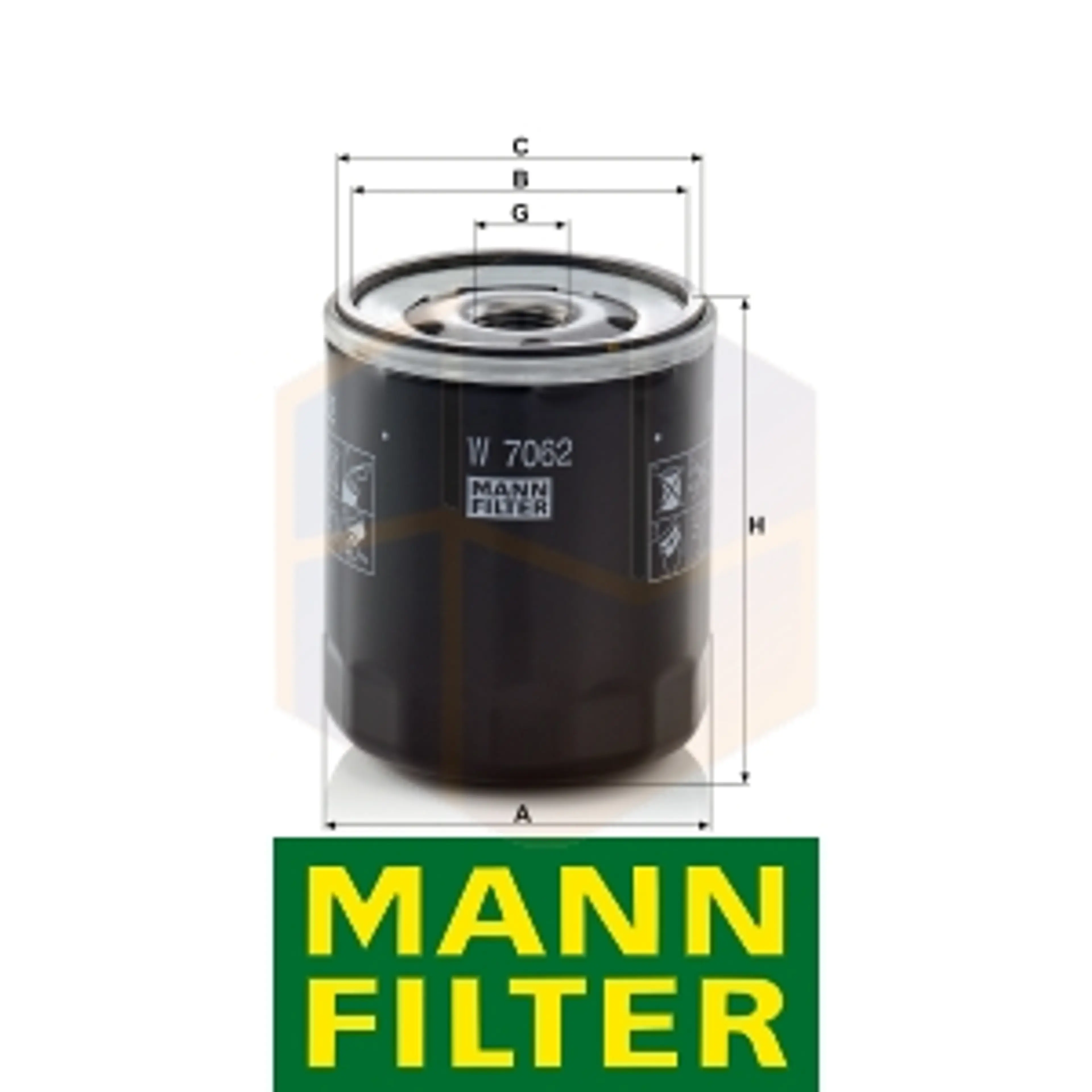 FILTRO ACEITE W 7062 MANN