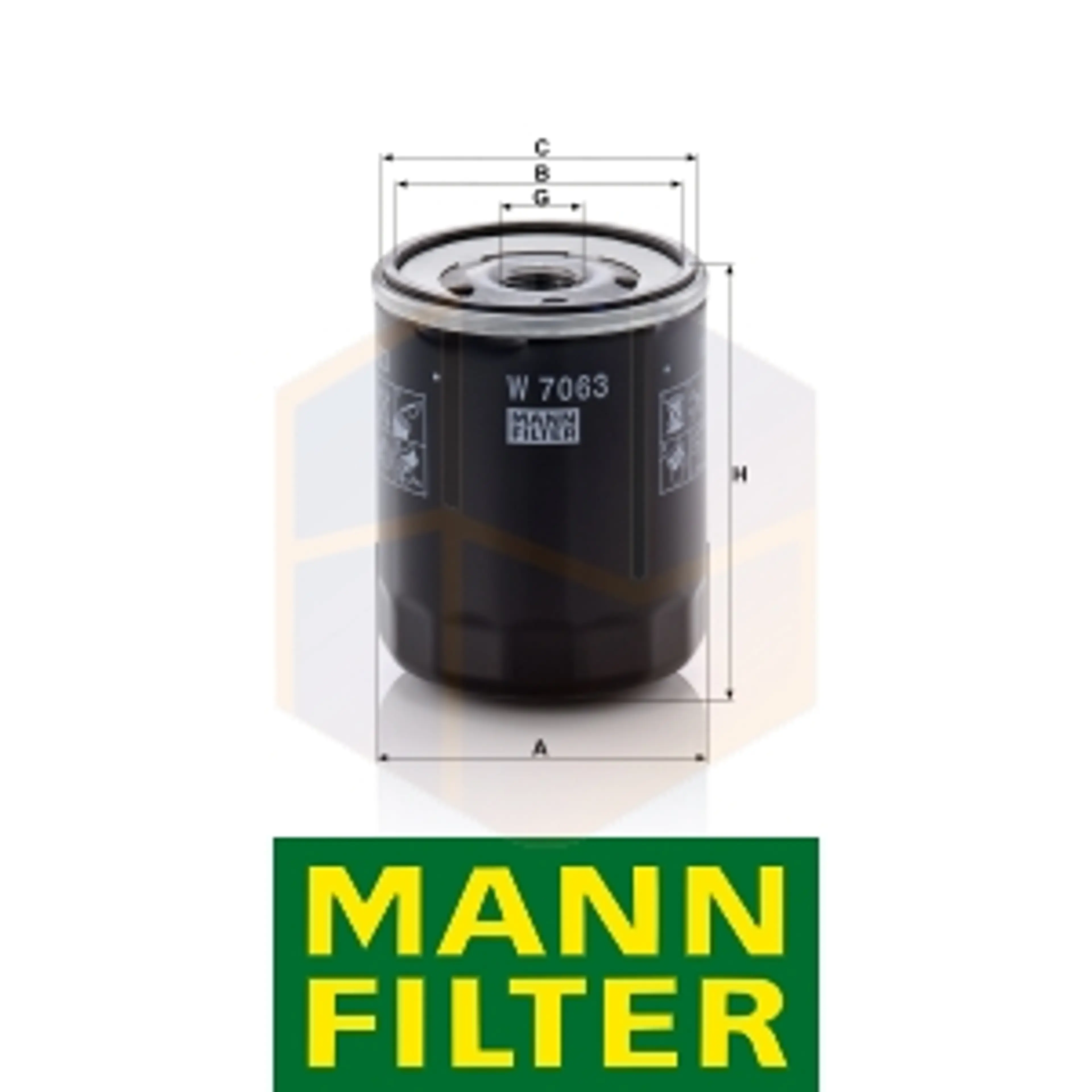 FILTRO ACEITE W 7063 MANN