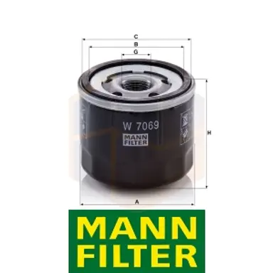 FILTRO ACEITE W 7069 MANN