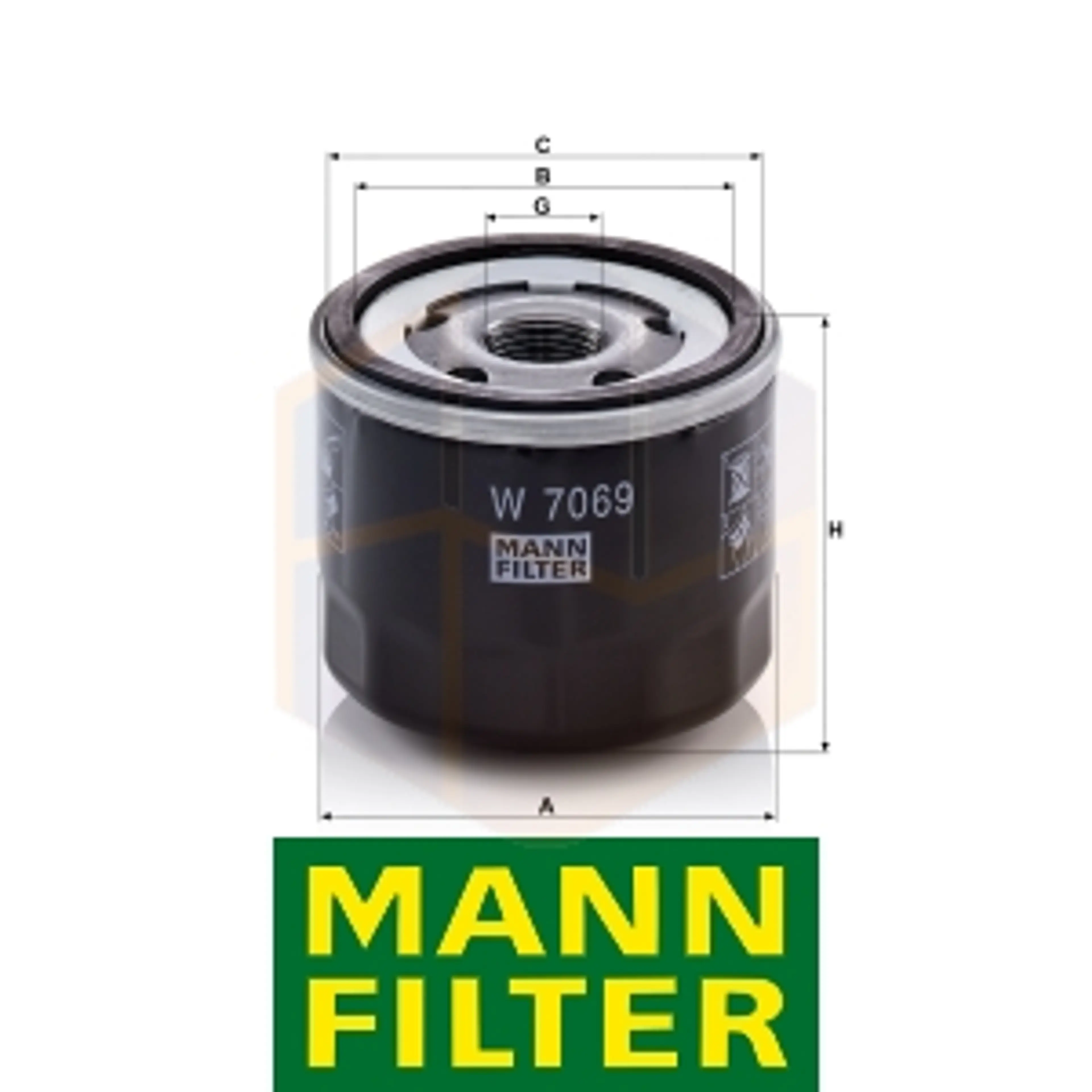 FILTRO ACEITE W 7069 MANN