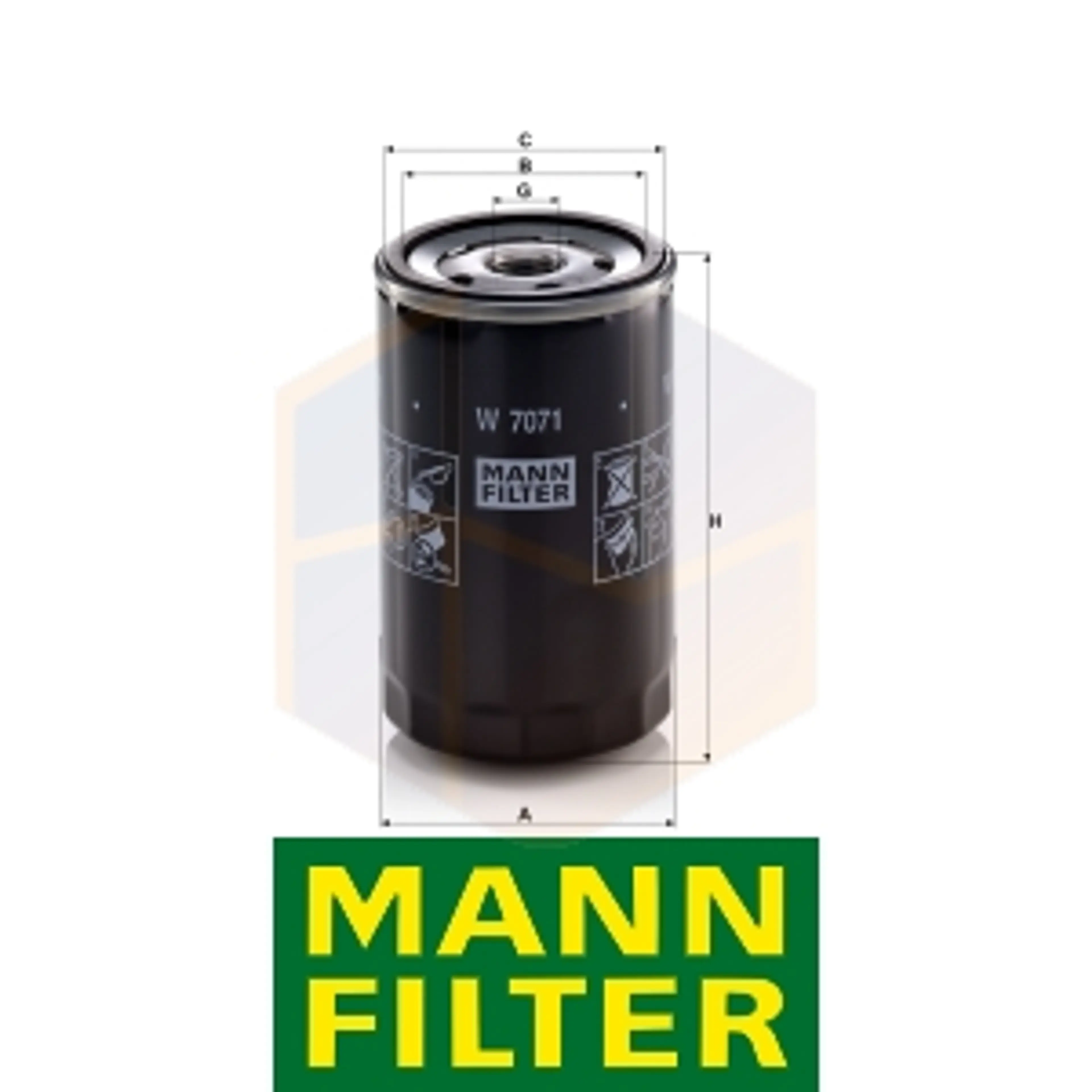 FILTRO ACEITE W 7071 MANN