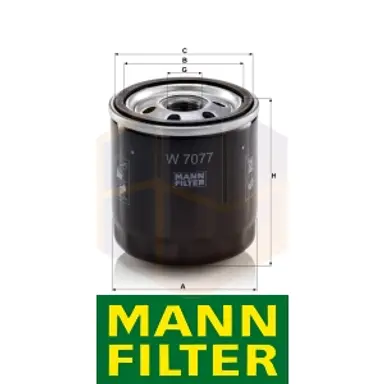 FILTRO ACEITE W 7077 MANN