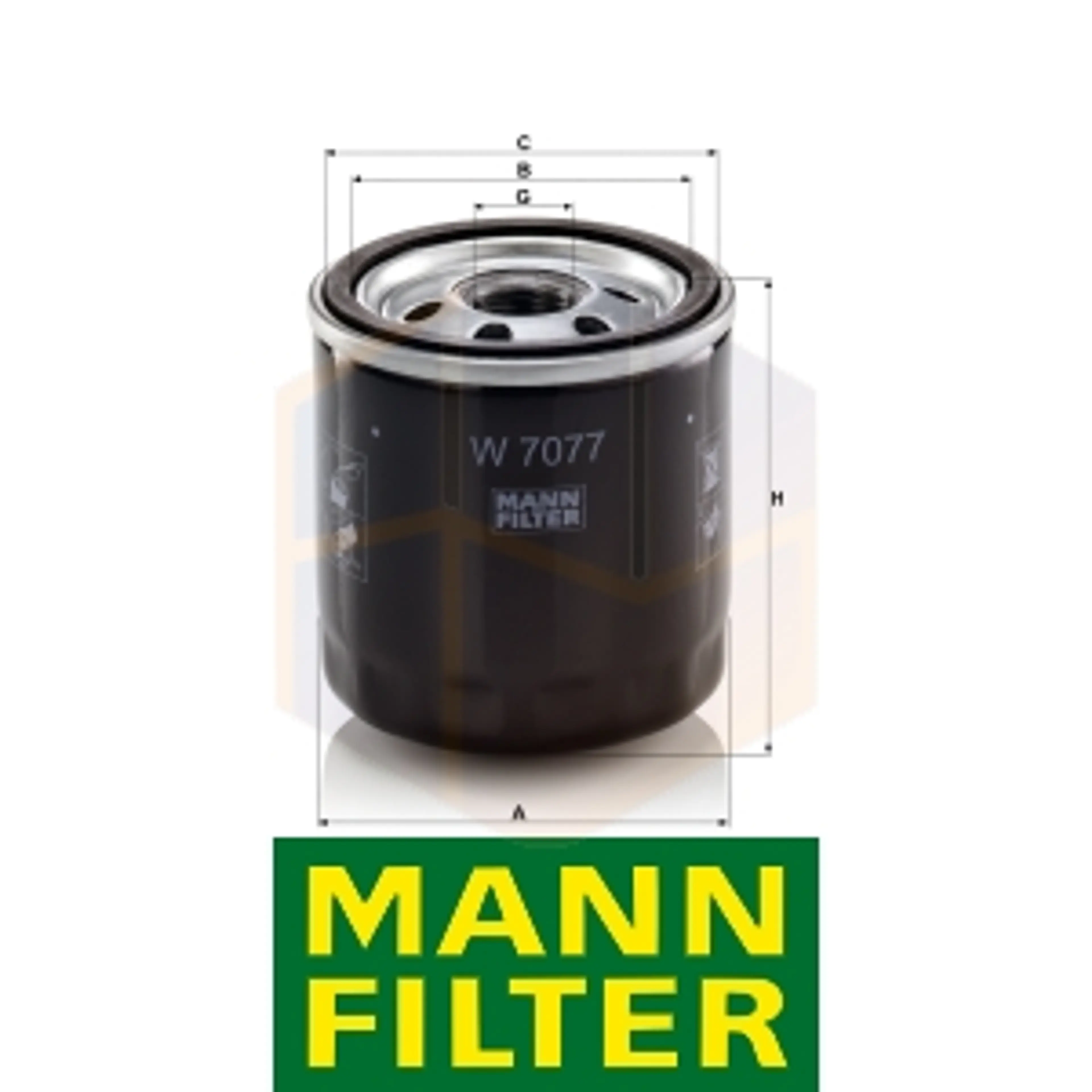 FILTRO ACEITE W 7077 MANN