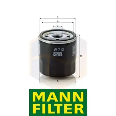 FILTRO ACEITE W 712 MANN