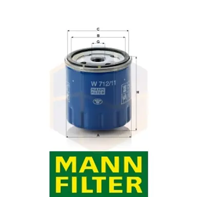 FILTRO ACEITE W 712/11 MANN