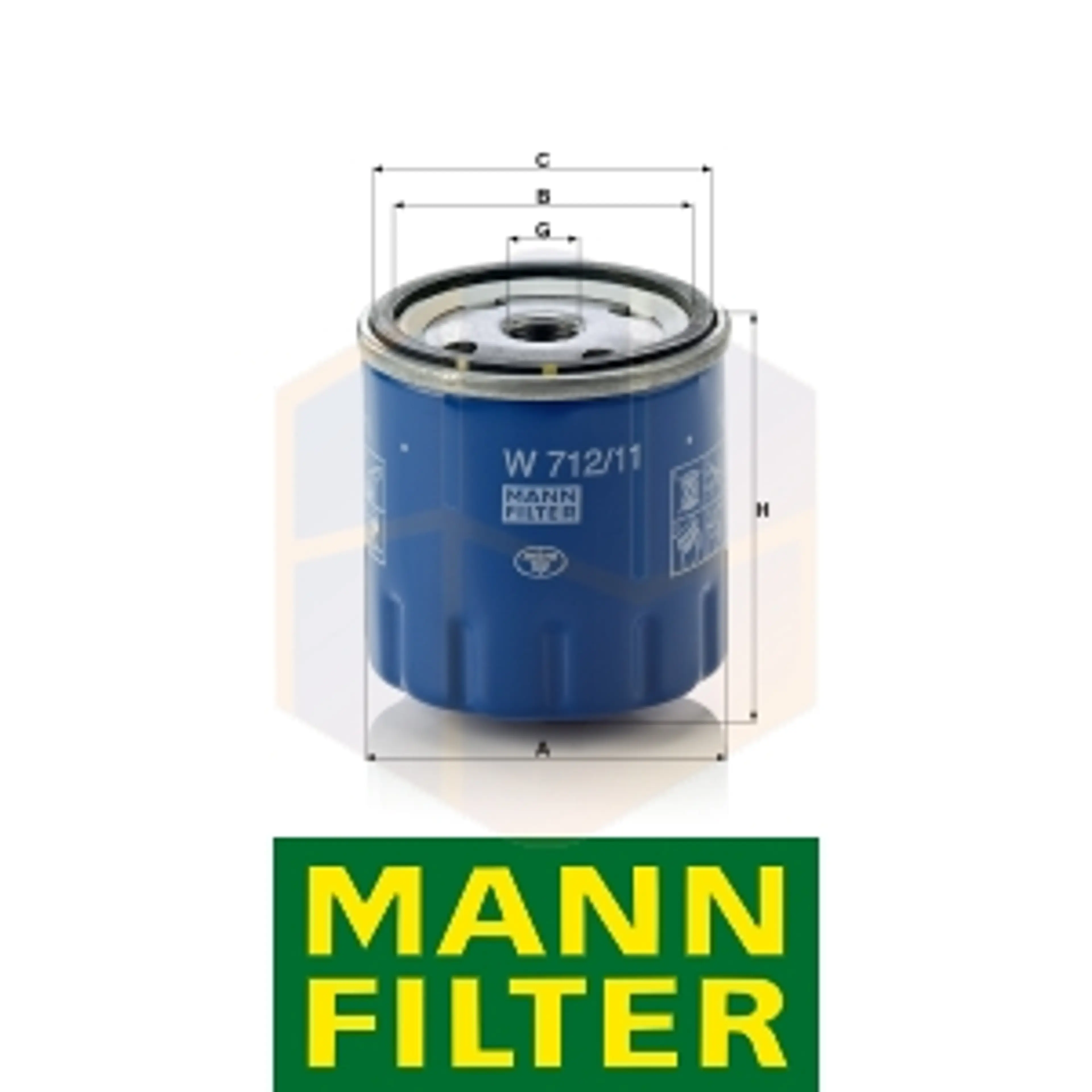 FILTRO ACEITE W 712/11 MANN