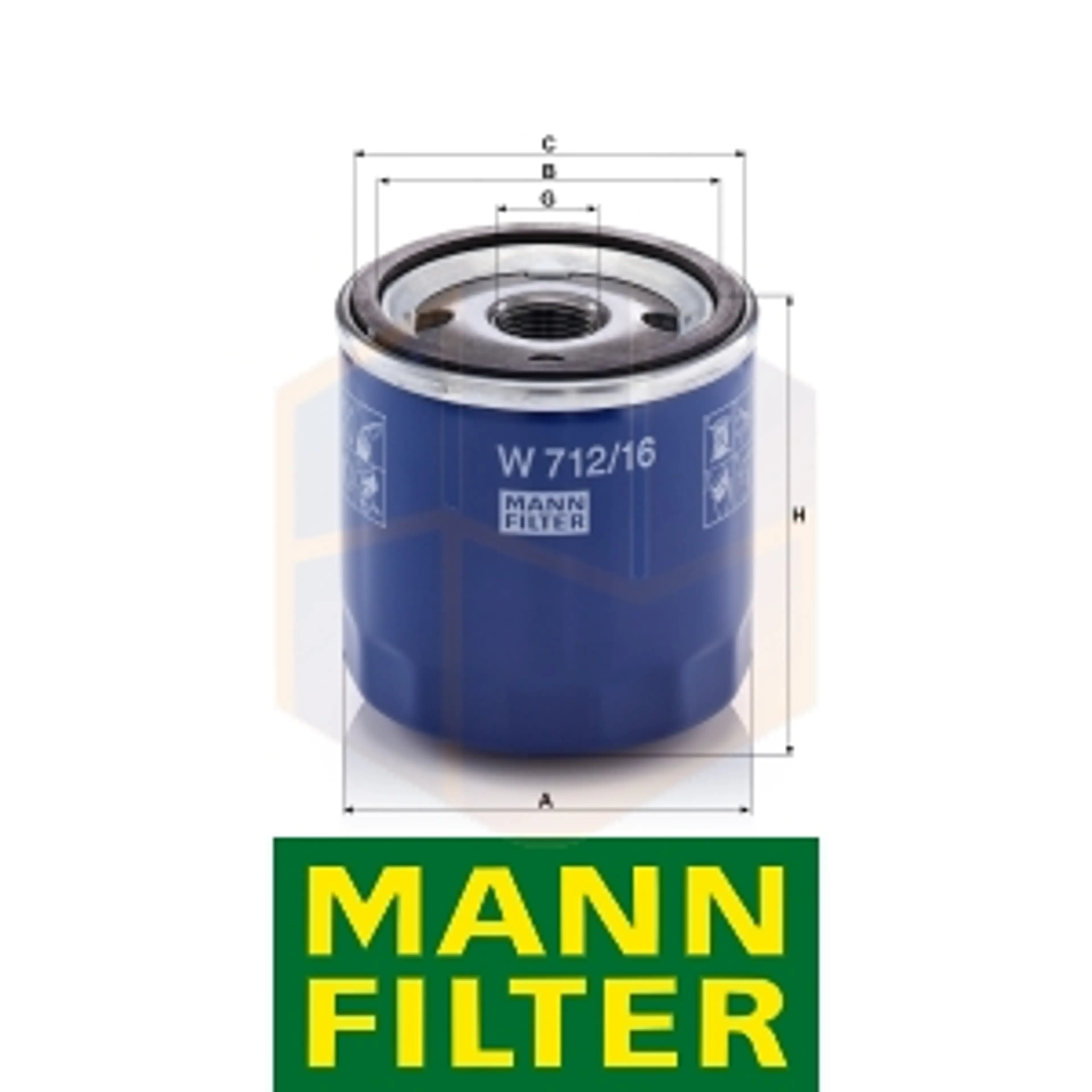 FILTRO ACEITE W 712/16 MANN