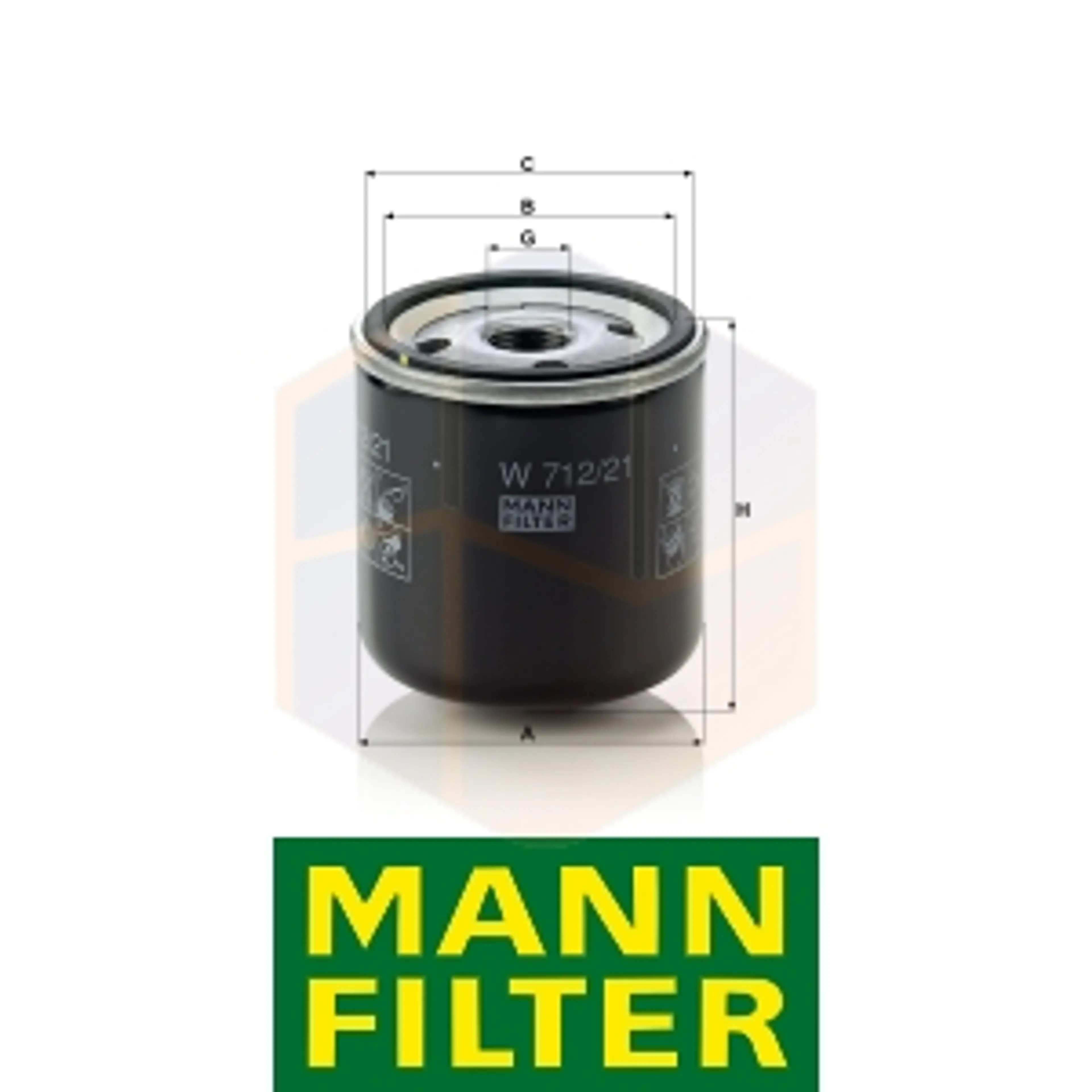 FILTRO ACEITE W 712/21 MANN