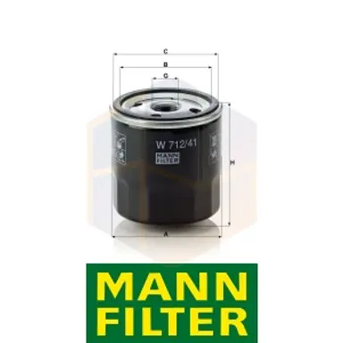 FILTRO ACEITE W 712/41 MANN