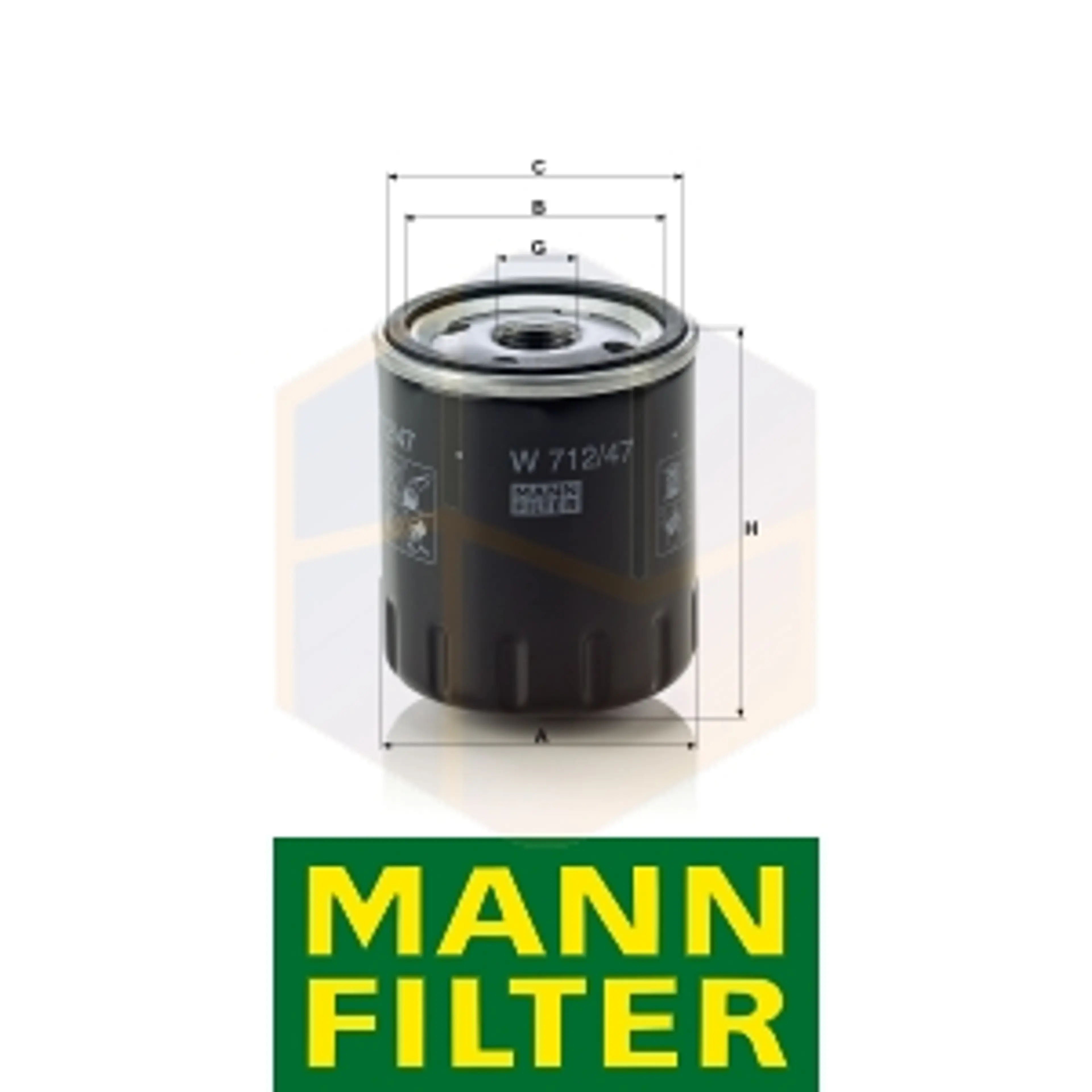 FILTRO ACEITE W 712/47 MANN