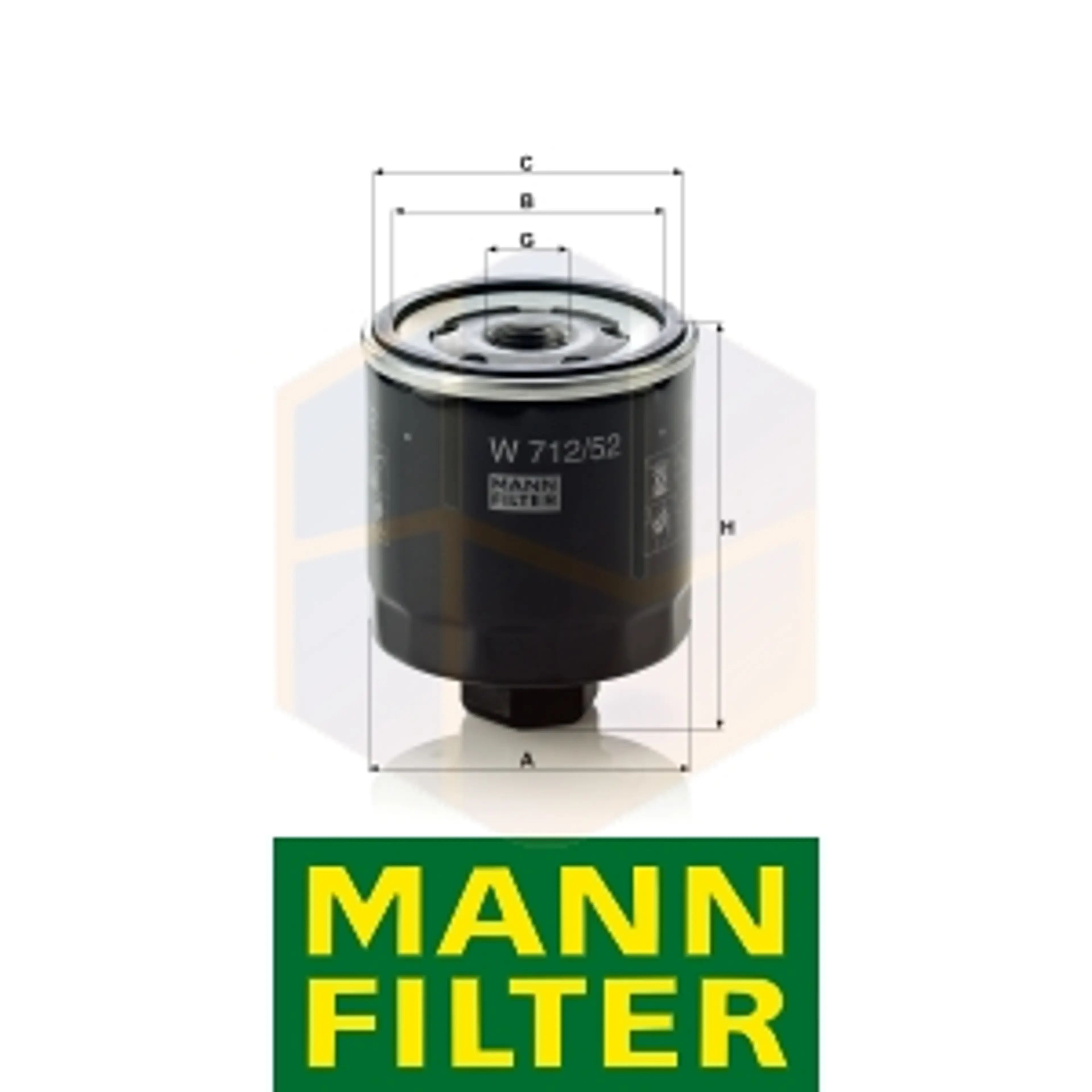 FILTRO ACEITE W 712/52 MANN