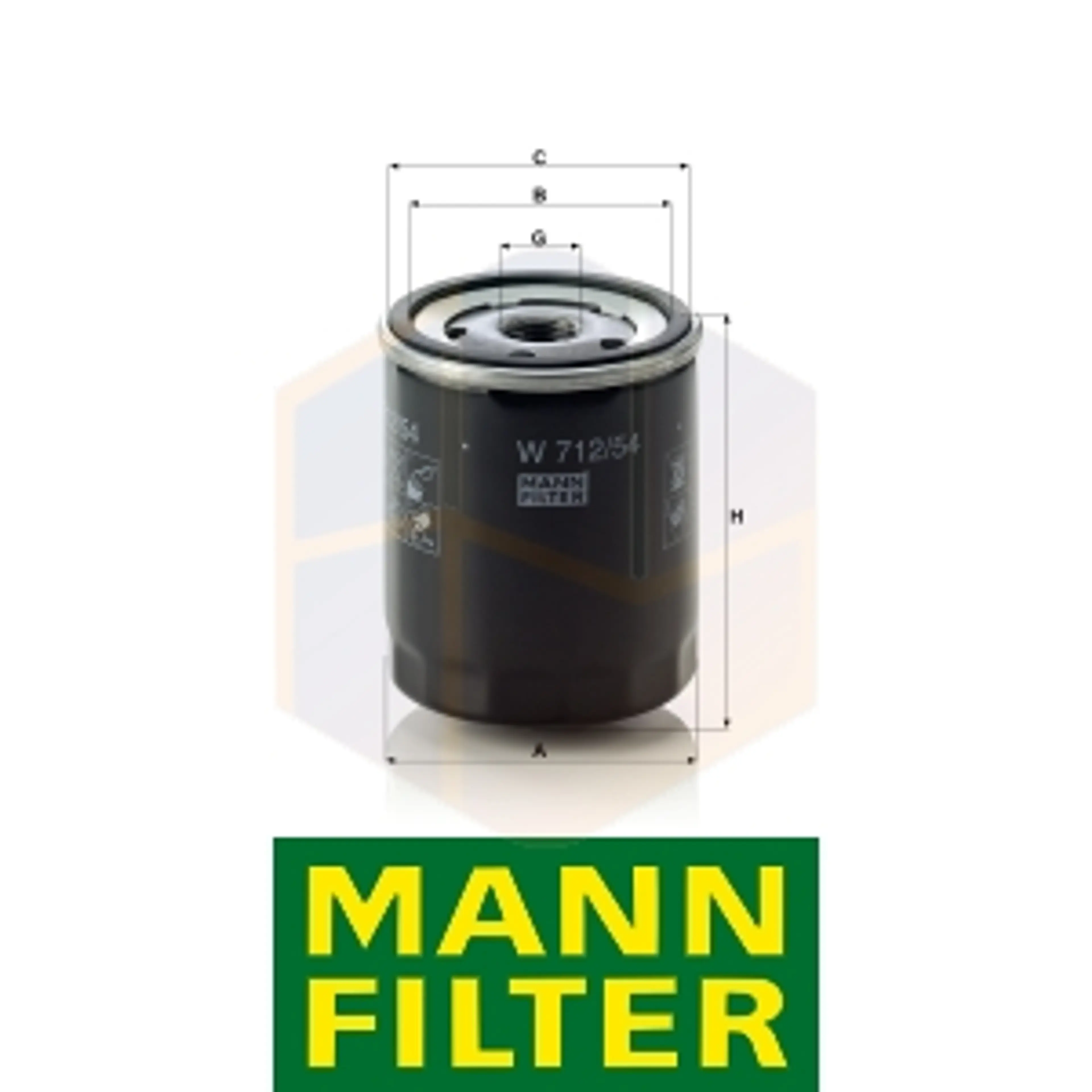 FILTRO ACEITE W 712/54 MANN