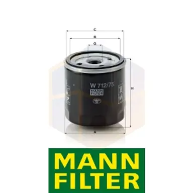 FILTRO ACEITE W 712/75 MANN