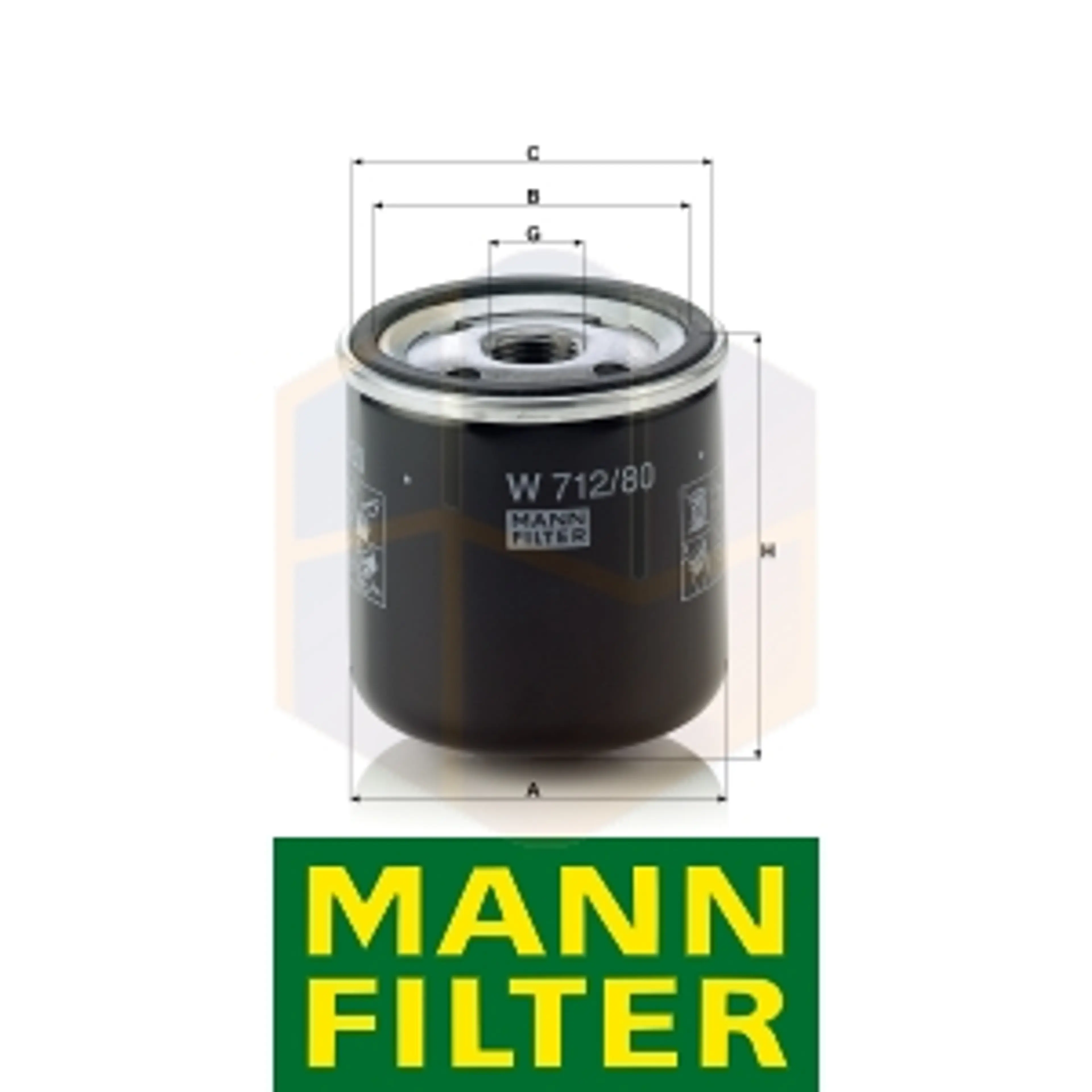 FILTRO ACEITE W 712/80 MANN