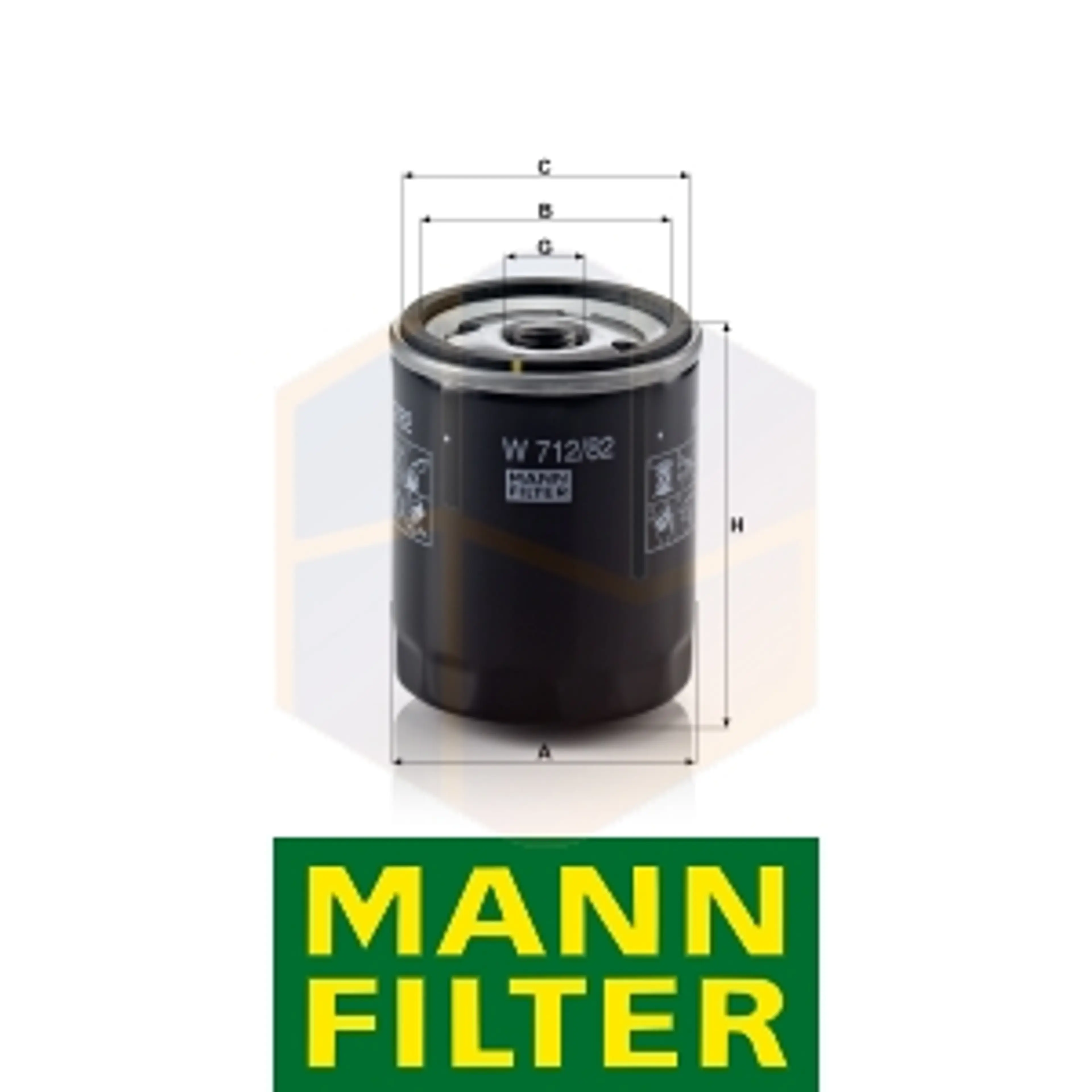 FILTRO ACEITE W 712/82 MANN