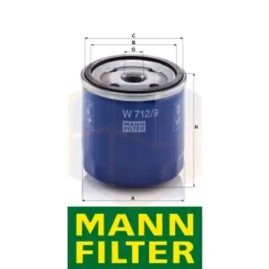 FILTRO ACEITE W 712/9 MANN