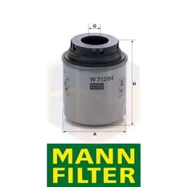 FILTRO ACEITE W 712/94 MANN