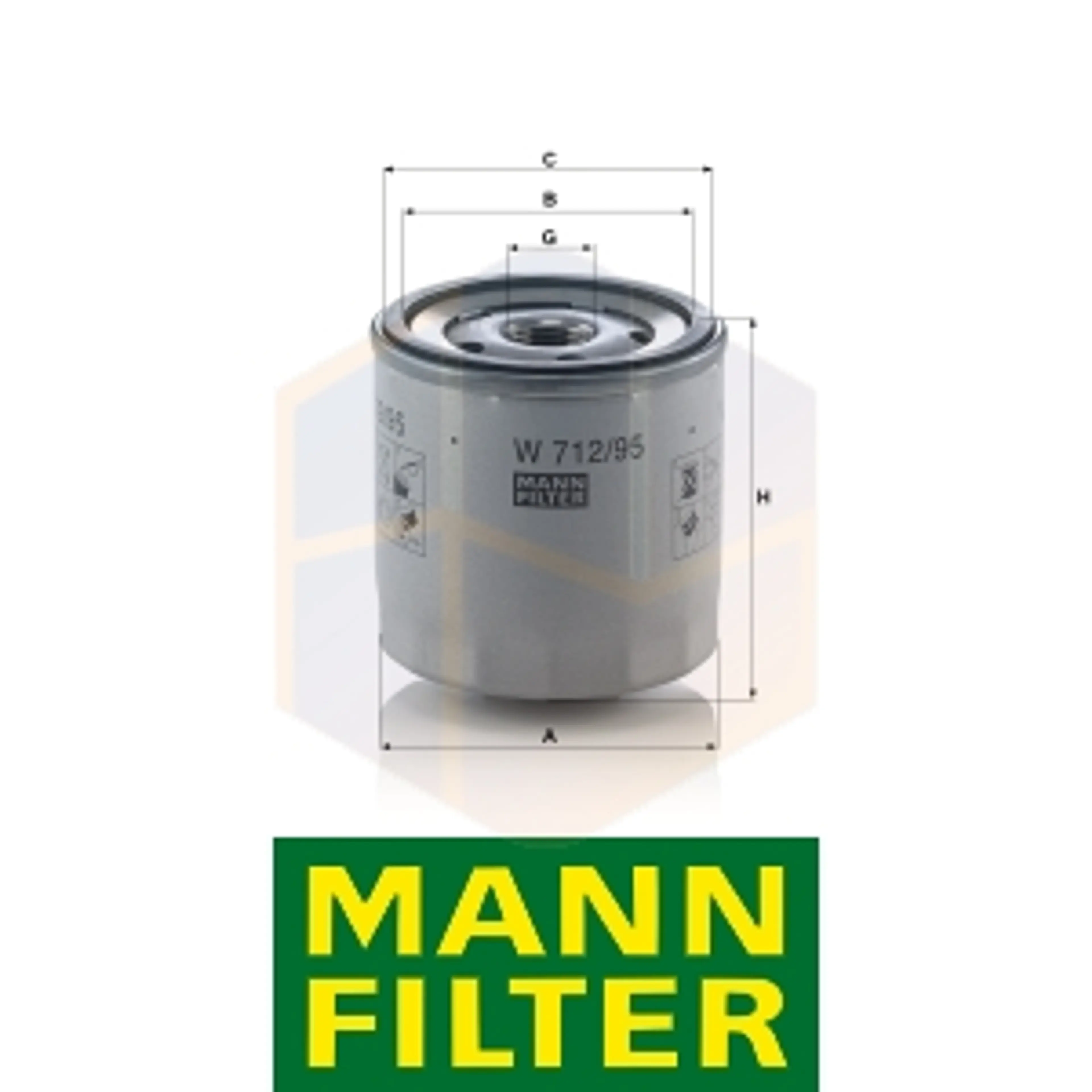 FILTRO ACEITE W 712/95 MANN